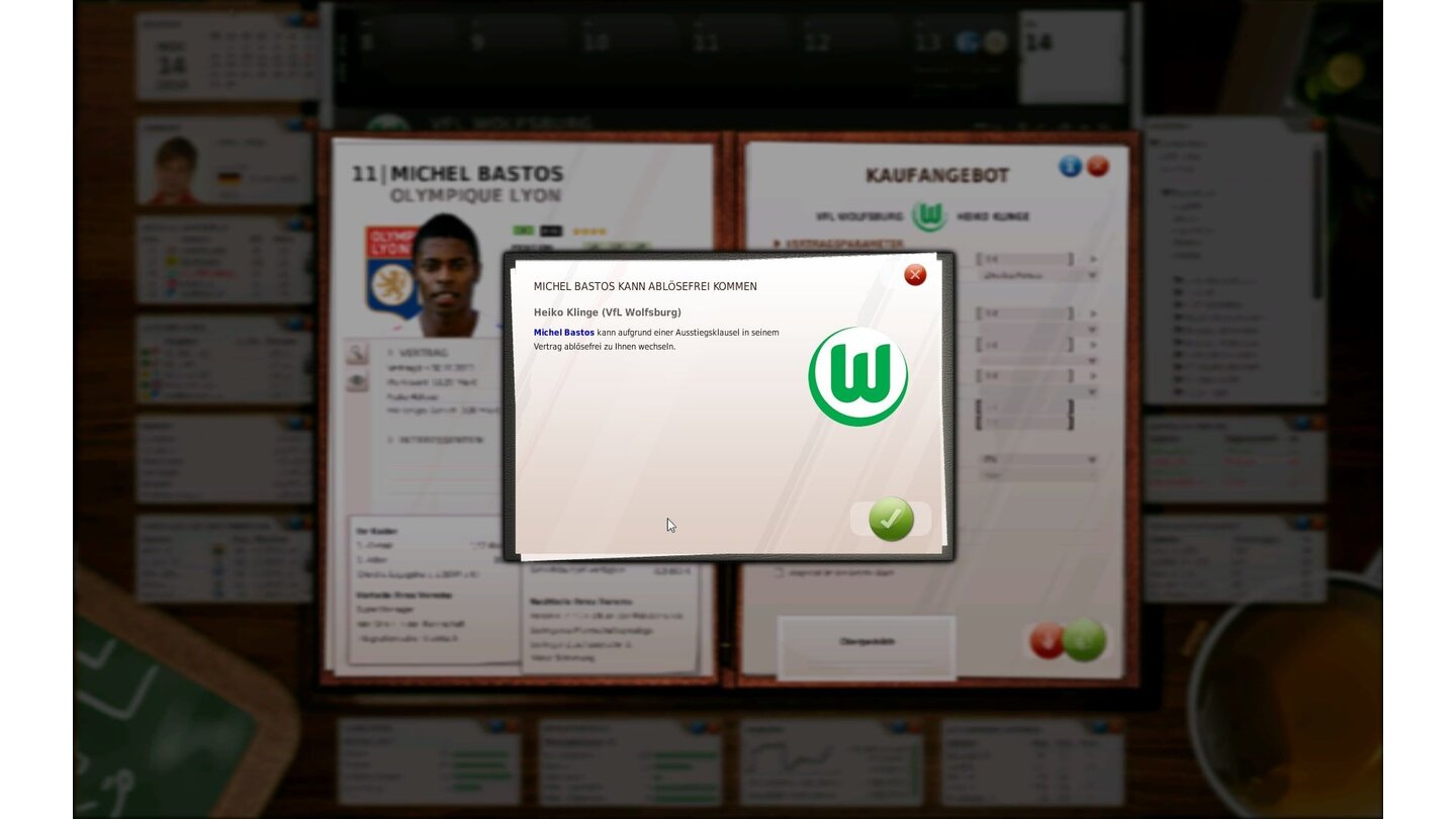 Fussball Manager 11Screenshots aus der PC-Test-Version.