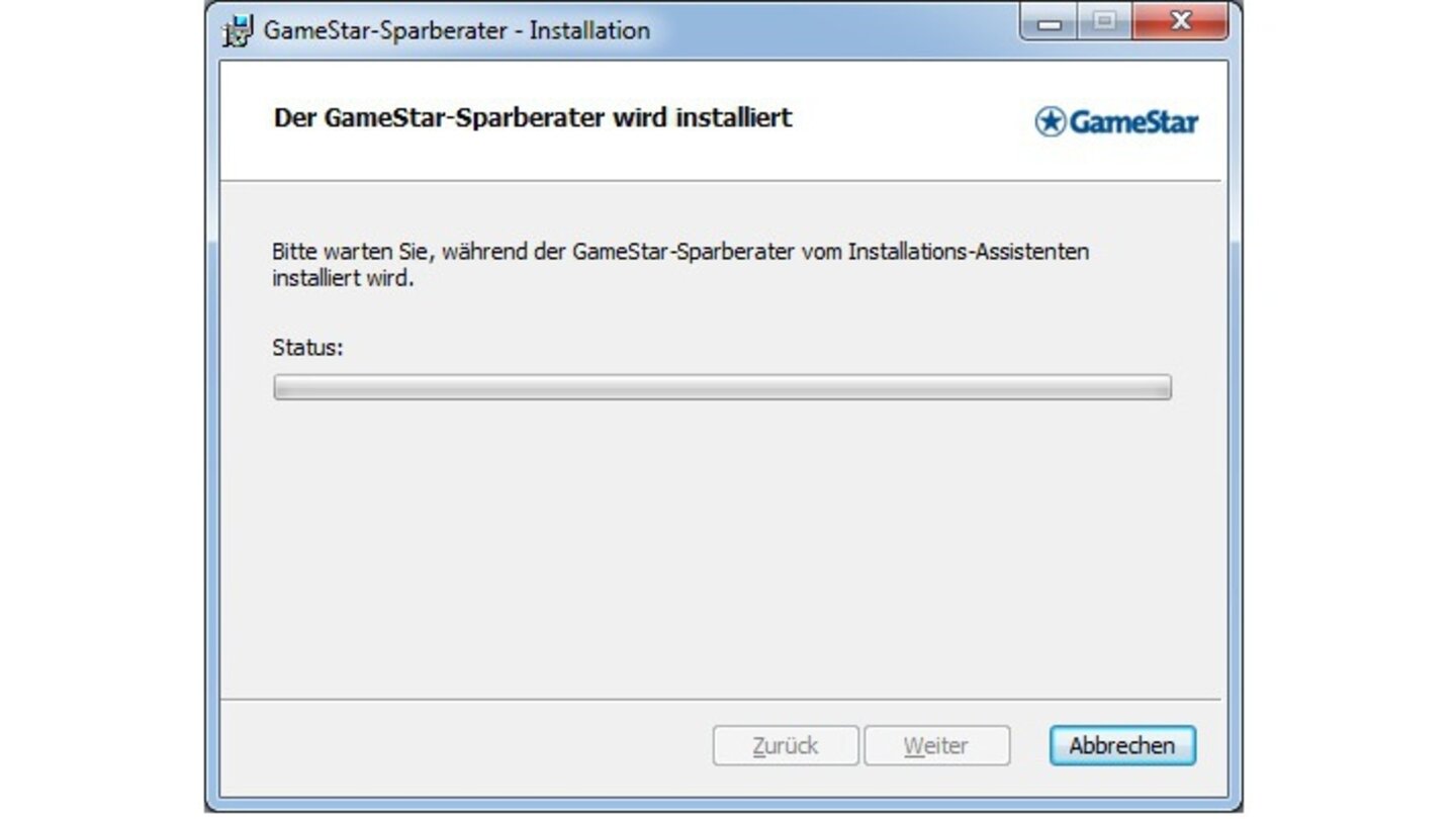 Die Installation des GameStar-Sparberaters nimmt nur wenige Augenblicke in Anspruch und ist mit wenigen Klicks erledigt.