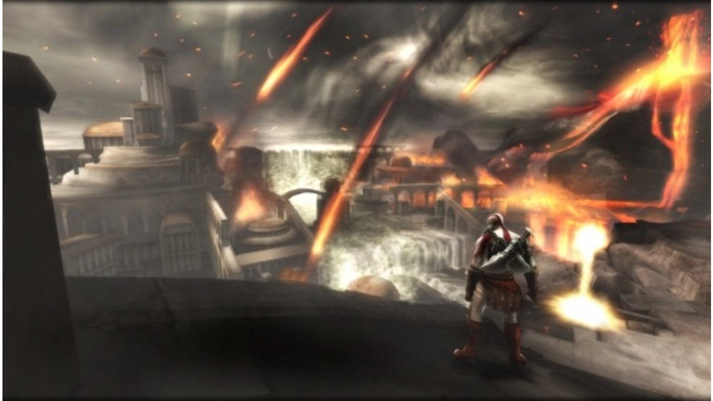 God of War: Ghost of SpartaDas zweite God of War für Sonys PSP, Der Geist Spartas, erzählt die Geschichte zwischen God of War 1 und 2. Wie immer ist Kratos stinksauer und zeigt das auch. (Nur für PSP)