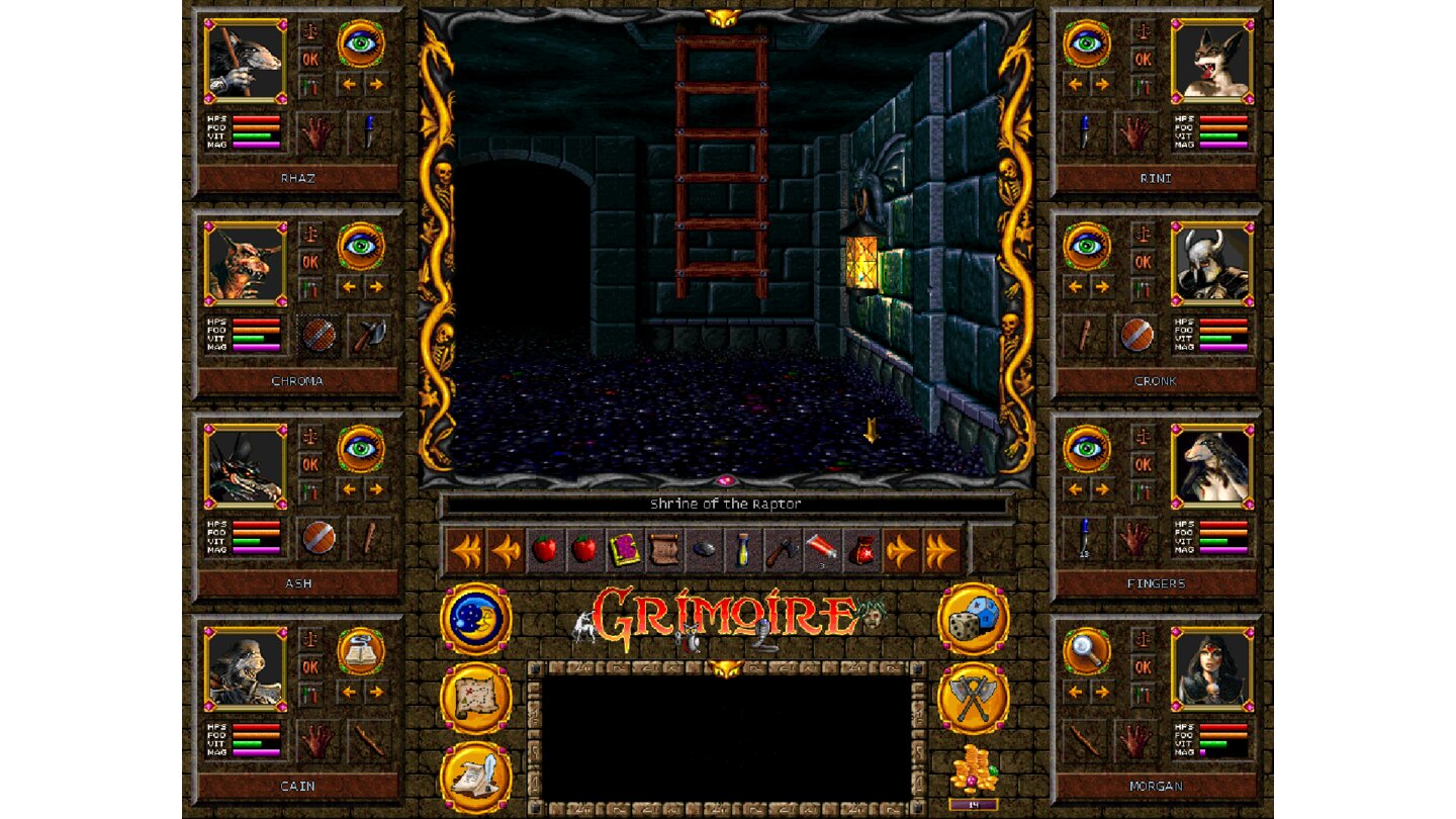 GrimoireDirekt im allerersten Dungeon gibt es bereits unzählige Geheimtüren.