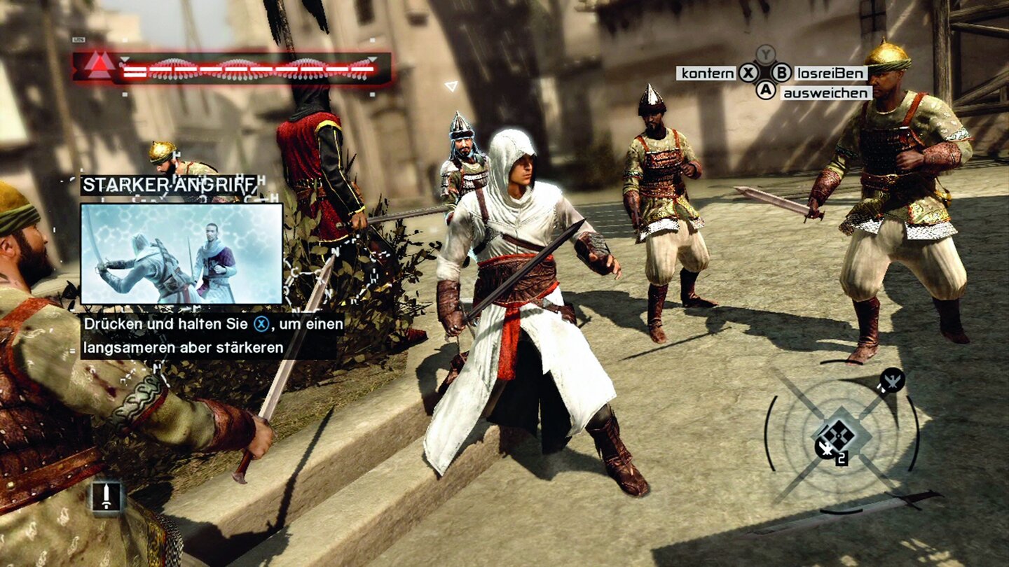 Assassins’s Creed (2008)DirectX 10.1 steigert die Performance mit aktivierter Kantenglättung. Entwickler UbiSoft veröffentlicht einen entsprechenden Patch, mit dem nur Radeon-Grafikkarten etwas anfangen können, weil Nvidia DirectX 10.1 nicht unterstützt. Kurz drauf wird die DirectX-10.1-Unterstützung wieder entfernt, weil es angeblich zu Grafikfehlern gekommen sein soll.