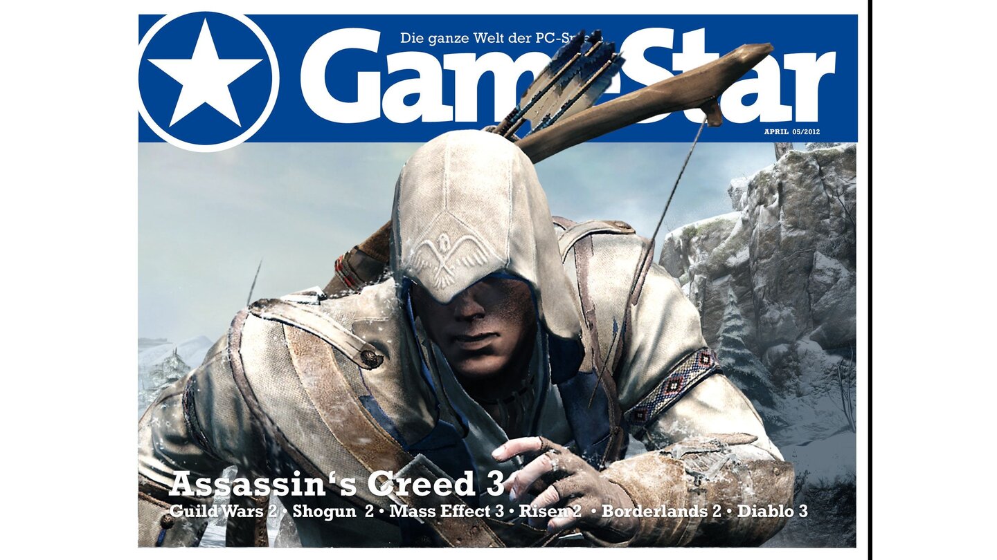 GameStar auf dem TabletDas Titelbild der Tablet-Version von GameStar orientiert sich an den schicken Abo-Covern der Printausgabe.