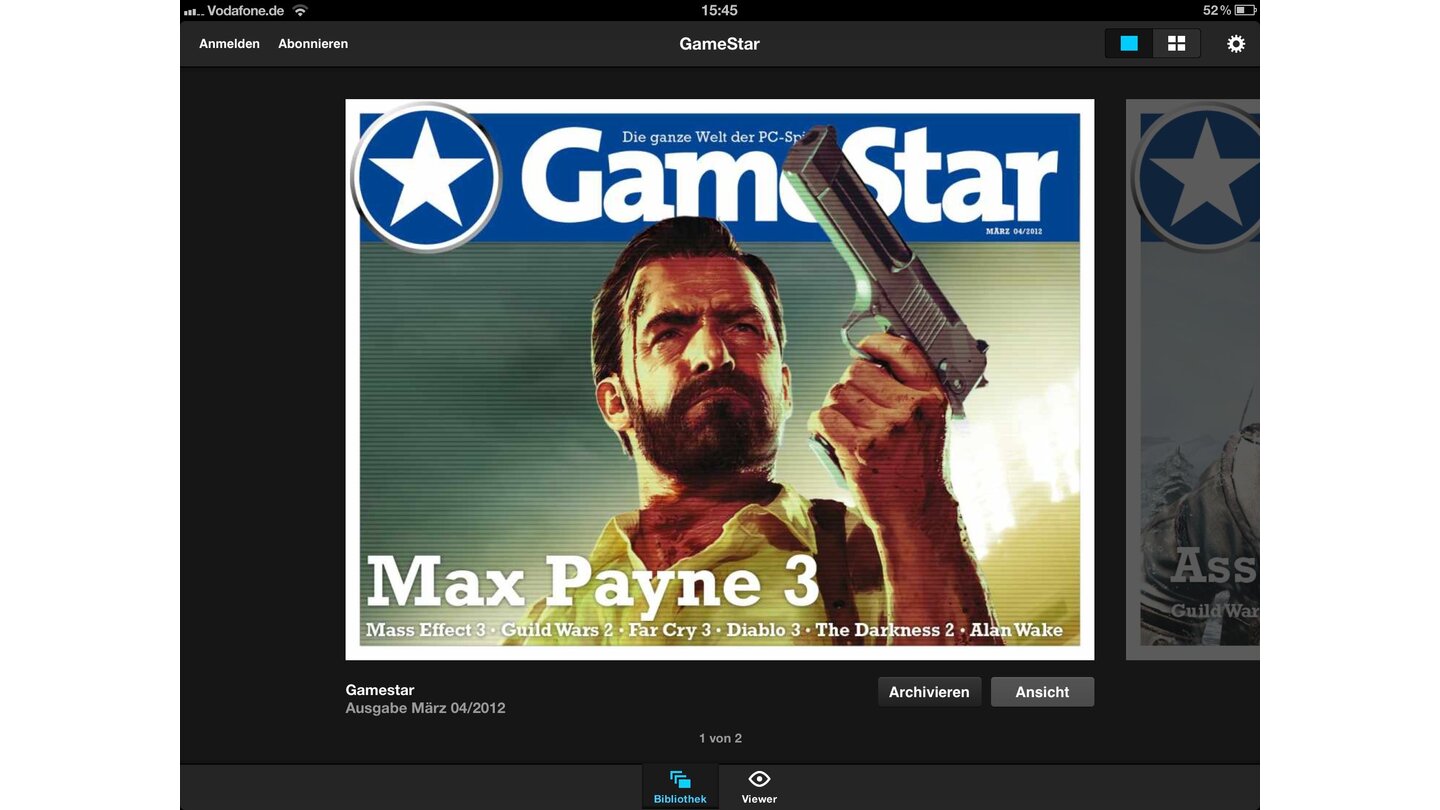 GameStar auf dem TabletNeugierig geworden? Die GameStar-Ausgabe 4/2012 gibt’s in der App gratis zum Ausprobieren.