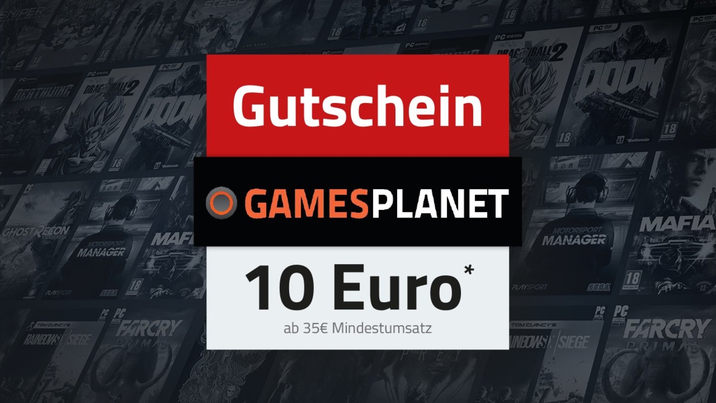 Zu jedem One GameStar-PC oder -Notebook gibt es einen 10 Euro Gutschein bei Gamesplanet Deutschland geschenkt. Gültig ab einem Einkaufswert von 35 Euro.