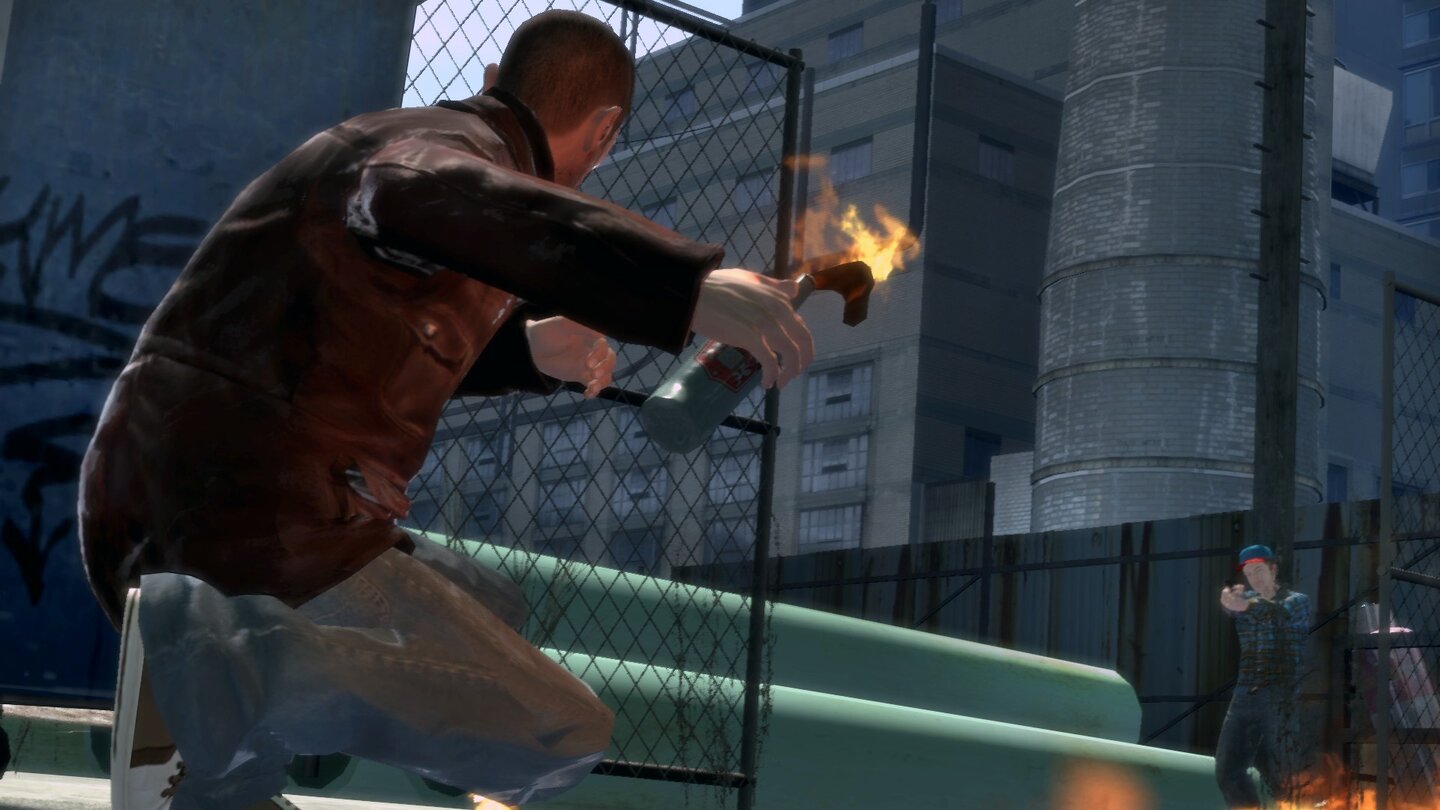 GTA IV (2008)GTA 4 wird 2008 für die Xbox 360, Playstation 3 und den PC veröffentlicht. Niko Bellic, ein osteuropäischer Einwanderer, verstrickt sich in Amerika immer mehr in Verbrechen, die er meist mit seinem Cousin Roman durchführt. In Third-Person-Kämpfen setzt er sich mit einem riesigen Waffenarsenal und unter Nutzung von aktiver Deckung (erstmals in der Serie) gegen die amerikanische Unterwelt und die Poilzei zur Wehr, wenn wir nicht gerade frei den riesigen Nachbau von New York erkunden. Zwei Zusatzepisoden, The Lost and the Damned und The Ballad of Gay Tony, erweitern das Spiel um neue Kampagnen und die Blickwinkel neuer Nebencharaktere.