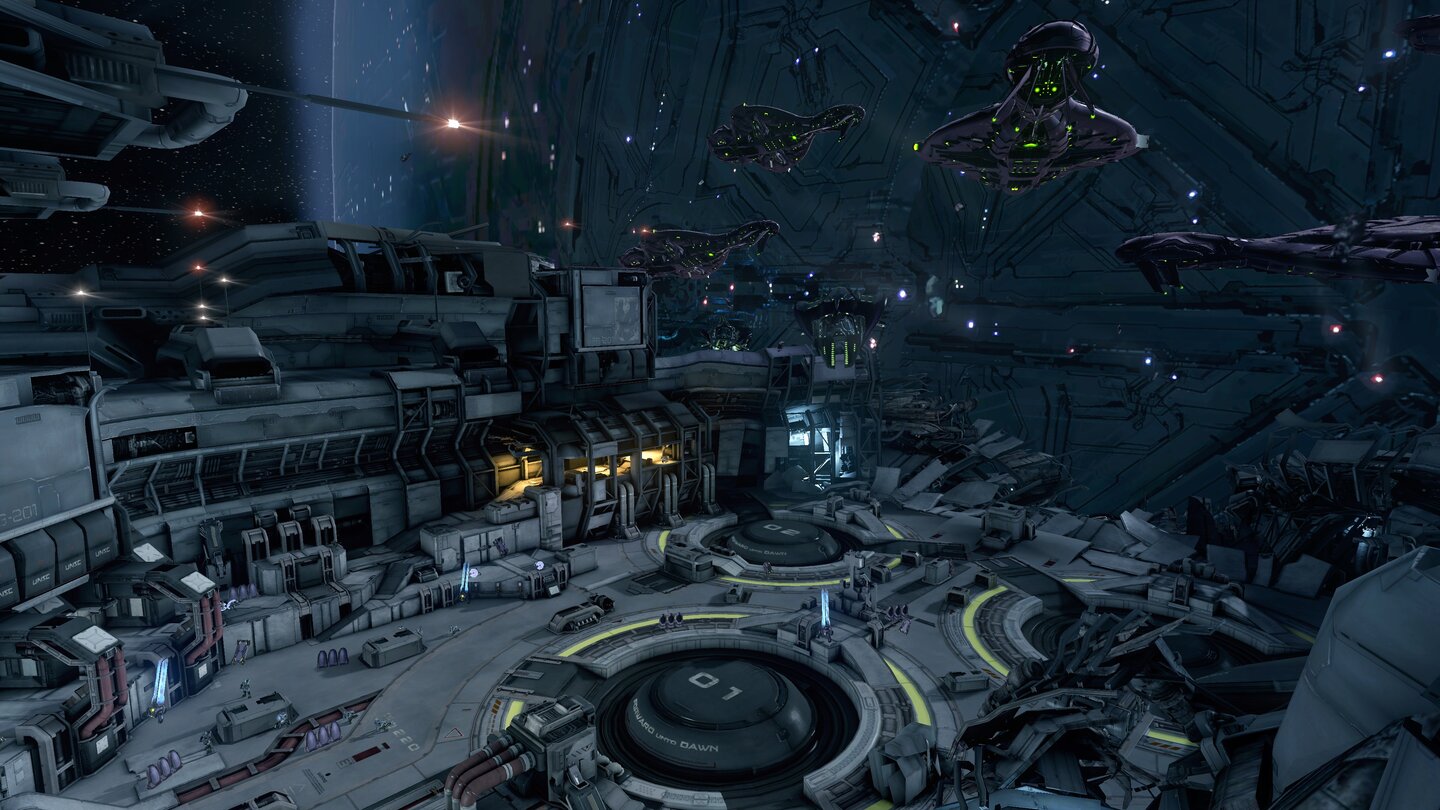 Halo 4Screenshots aus der ersten Kampagnen-Mission »Dawn«.