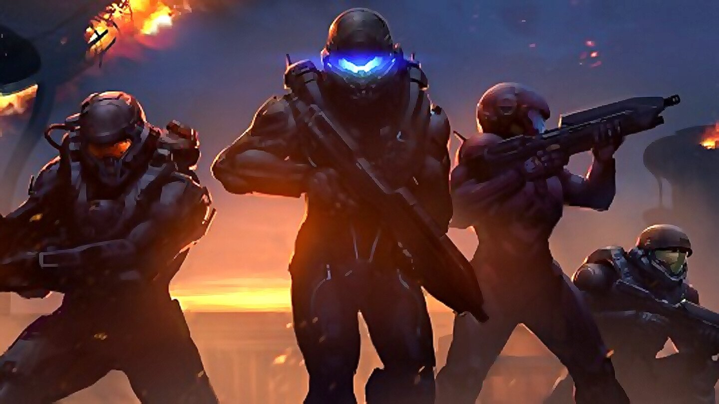 Halo 5: GuardiansDer zweite »eigene« Serienteil von Entwickler 343 Industries ist ein Pflichtkauf für Xbox One-Shooter-Fans. In der Kampagne von Halo 5: Guardians schlüpfen wir abwechselnd in die Rolle des neuen Hauptcharakters Jameson Locke und des Master Chiefs, die auf unterschiedlichen Planeten wie der Blutsväterinstallation Genesis oder dem verglasten Kolonie Meridian unterwegs sind. Dabei wechseln sich Halo-typisch toll spielbare Ballerpassagen mit Fahrzeugeinlagen ab. Besonders gut gelungen ist das verbesserte Spielgefühl, dank der neuen Schubdüsen und Kletterfunktion ist man in den großen Gebieten nun deutlich zackiger unterwegs. Auch die vielfältige Waffenauswahl mit etlichen menschlichen und außerirdischen Waffen sowie die cleveren KI-Feinde machen der Serie alle Ehre. Wer mit der Kampagne (die auch zu viert im Koop spielbar ist) durch ist, stürzt sich in die beiden umfangreichen Mehrspieler-Modi. Die Arena-Variante ist klassisches Halo-Gekabbel auf kleinen Karten, in Warzone gibt es Massenschlachten auf riesigen Karten mit bis zu vier Spielern und dem neuen REQ-Upgradesystem.