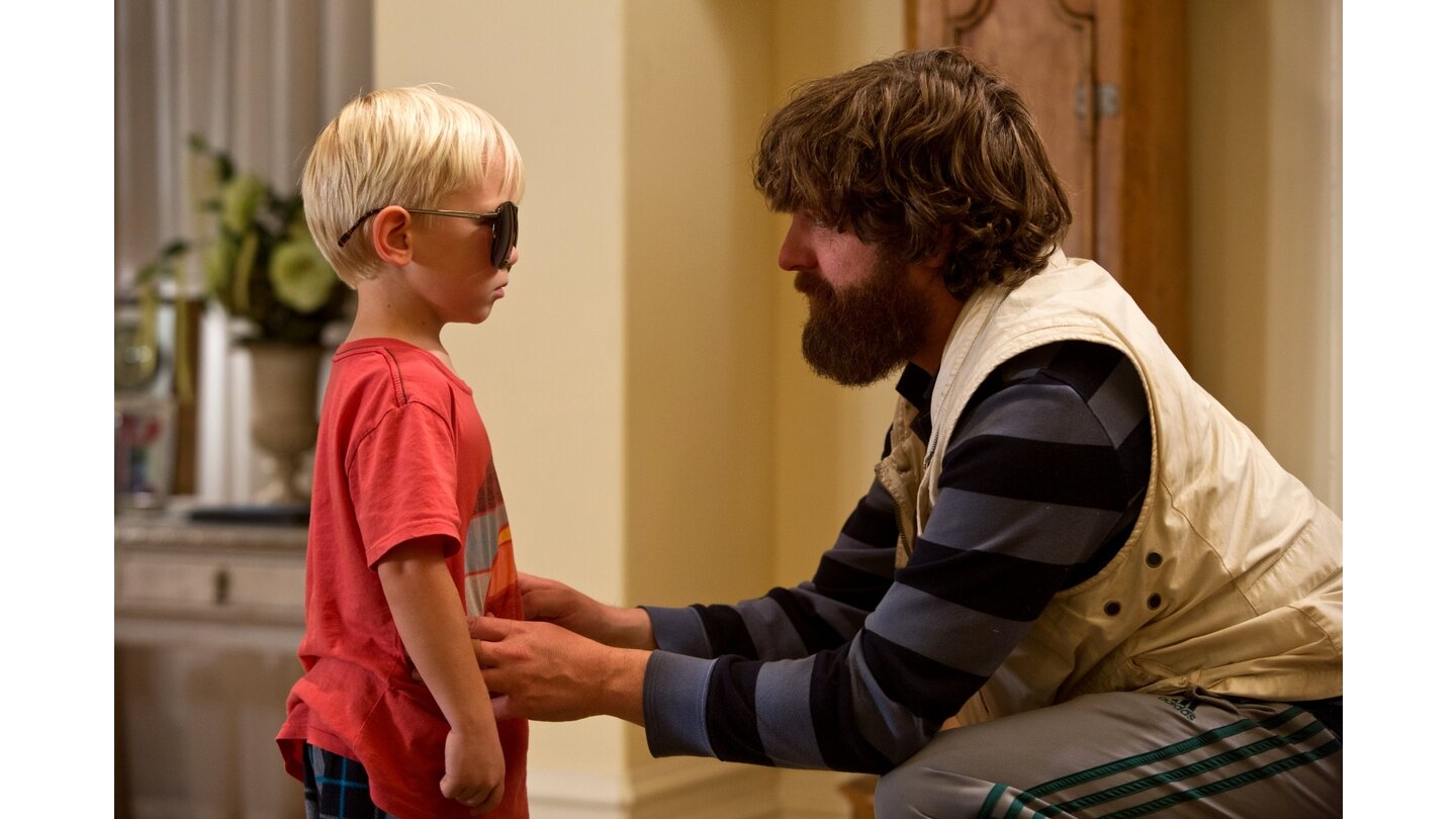 Hangover 3Alan (Zach Galifianakis) trifft in Hangover 3 sogar auf das Baby aus dem ersten Teil.