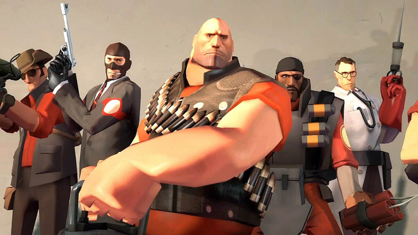 Heavy Weapons Guy: Auch Valve konnte ATI dafür gewinnen, die Fähigkeiten seiner Radeon HD 2000-Karten vorzuführen. Hier vor allem im Bereich der Gesichtsanimation des Heavy Weapons Guy aus Team Fortress 2.