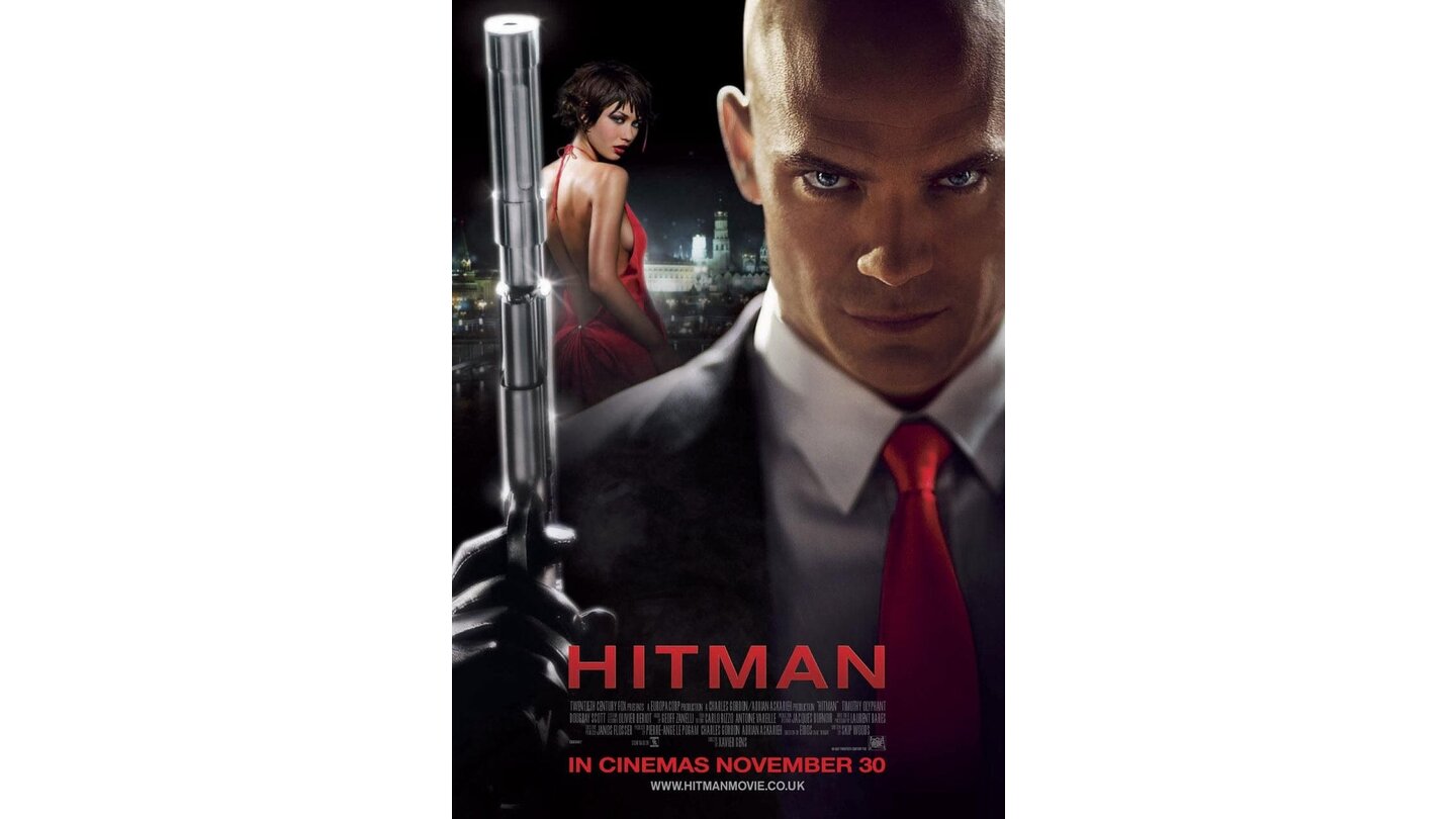  Hitman – Jeder stirbt alleine (2007)In der Verfilmung zur Shooter-Serie von Xavier Gens findet sich der Auftragsmörder 47 (Timothy Oliphant) nach einem erfolgreichen Attentat selbst auf der Abschussliste wieder und muss herausfinden, warum er und eine scheinbar unbeteiligte Zeugin (Olga Kurylenko) sterben sollen. Obwohl der Film an sich überwiegend negative Kritiken einfährt, zählt er nach Meinung der Kritiker gleichzeitig zu den besseren Spieleumsetzungen. Dennoch ist ein Nachfolger in Planung.