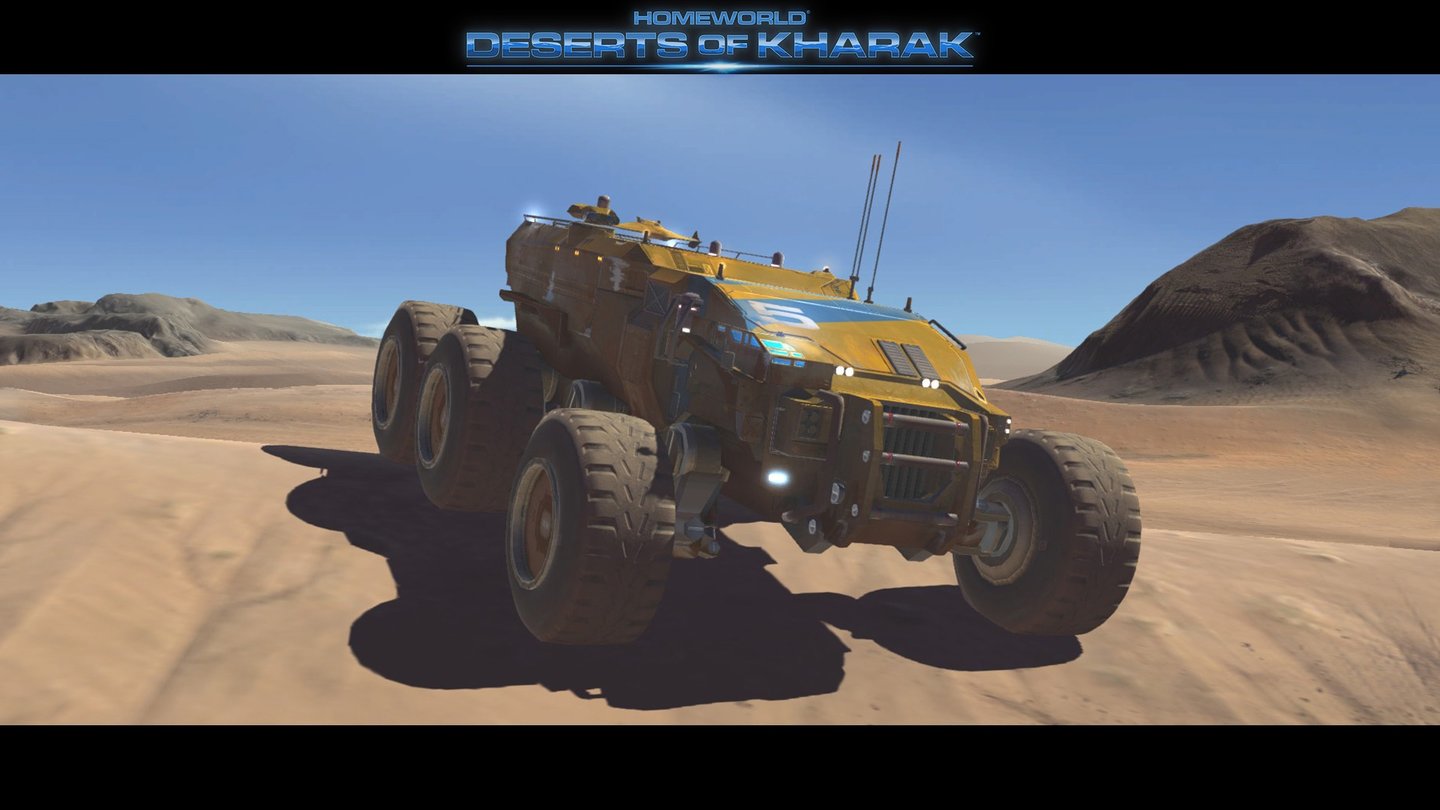 Homeworld: Deserts of KharakDas Design erinnert eindeutig an Homeworld. Kein Wunder, ehemalige Entwickler der Strategie-Klassiker sind auch an diesem Spiel beteiltig.