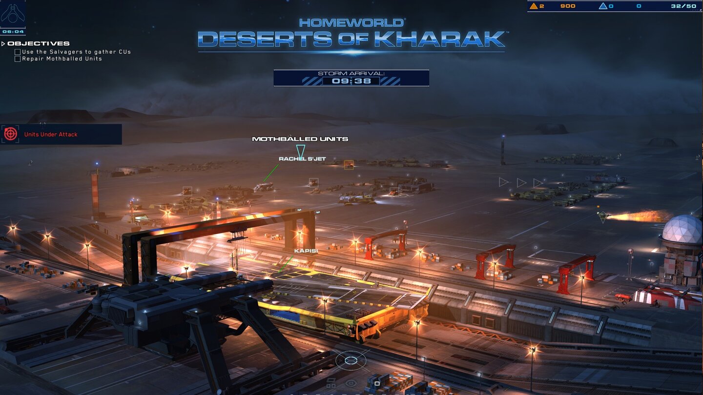 Homeworld: Deserts of KharakHomeworld: Deserts of Kharak hieß ursrünglich Shipbreakers, dann Homeworld: Shipbreakers und seit Dezember 2015 nun Deserts of Kharak.