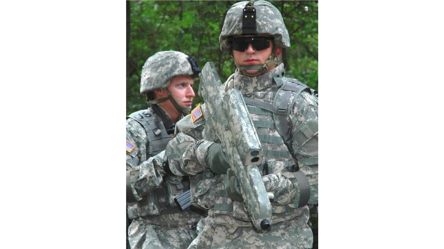 Infanterie der Zukunft: US-Soldaten mit Waffenprototyp