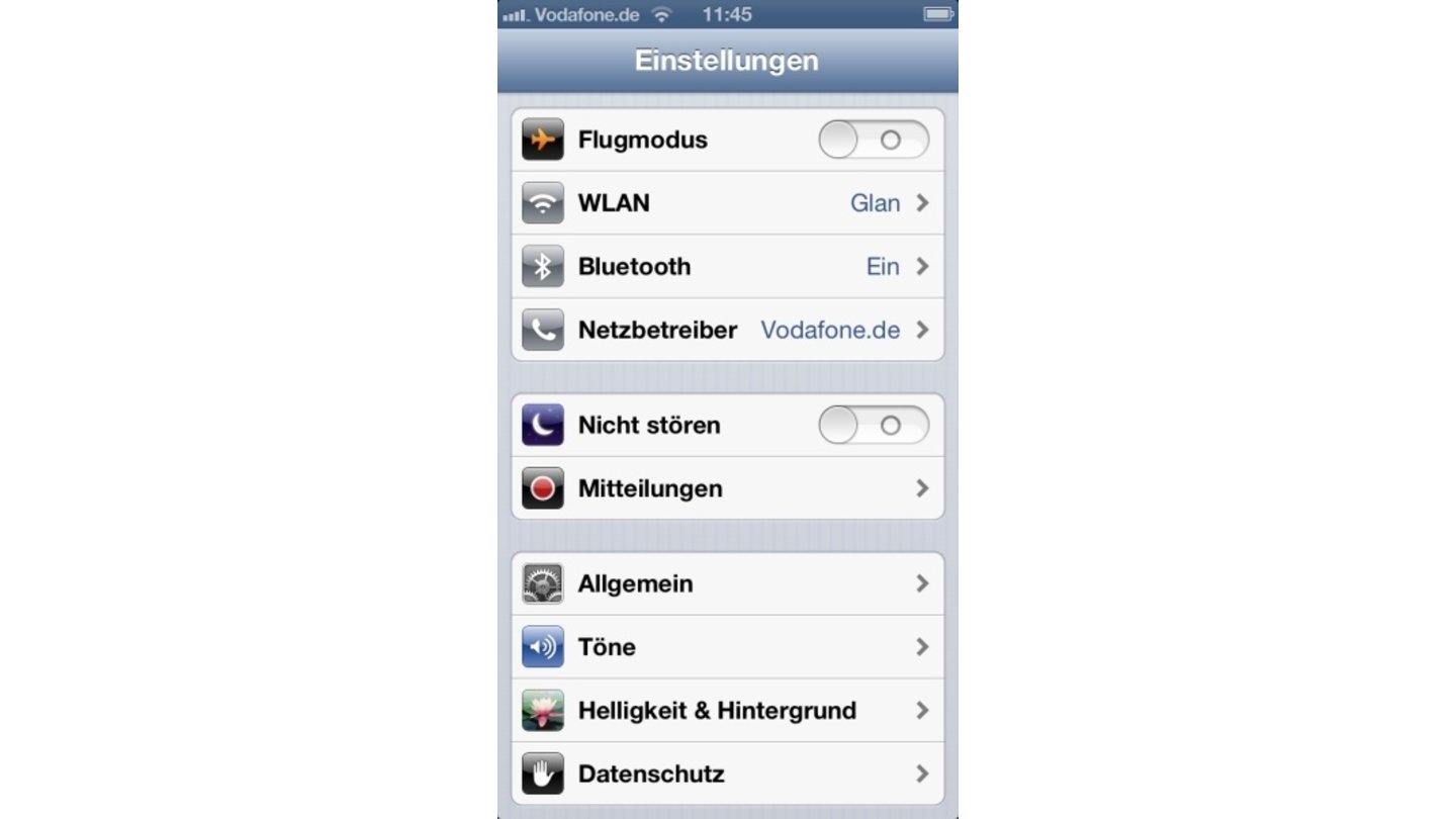 iOS 6 auf dem iPhone 5