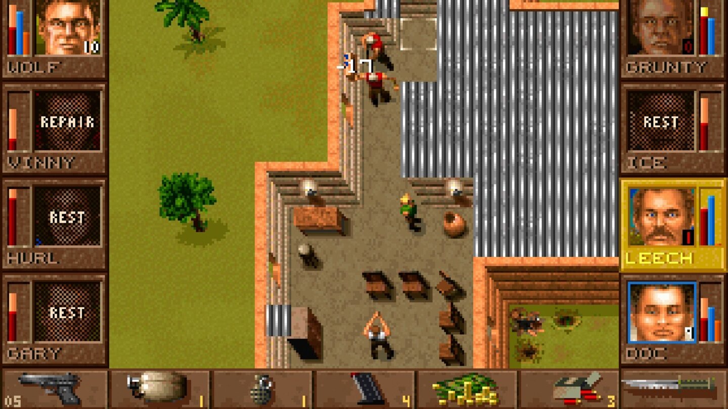 Jagged Alliance (1995)Die Kombination aus Taktikkämpfen und strategischer Planung erinnert an XCOM, doch Sir-Techs Söldner haben mehr Charakterwerte, Persönlichkeit und rauen Charme als die UFO-Jäger.