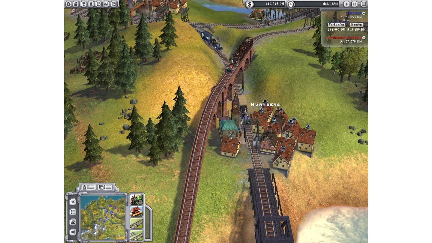 Flop: Sid Meier's Railroads (70 Punkte, GS 12/2006)Statt eines Remakes seines Klassikers Railroad Tycoon bastelt der Kultdesigner eine simplen Modelleisenbahn-Simulator.