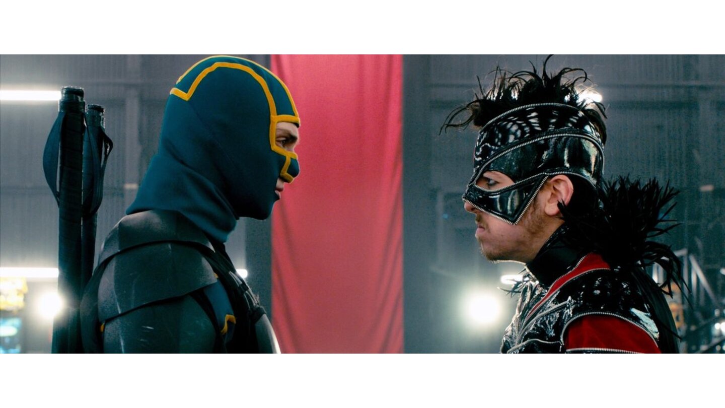 Kick-Ass 2Kick-Ass (Aaron Taylor-Johnson) gegen The Motherf%&*^r (Christopher Mintz-Plasse ): Wer wird gewinnen?