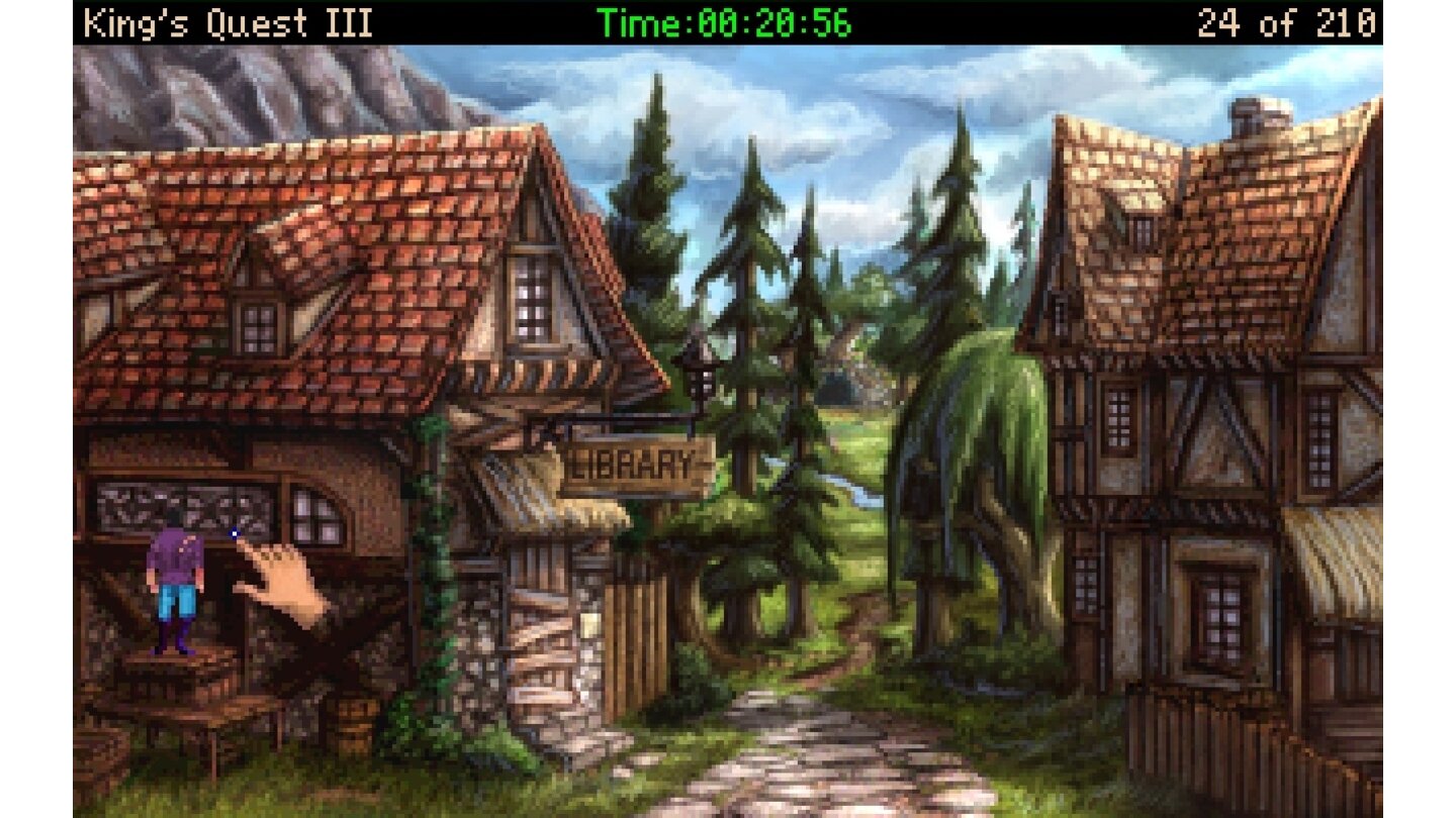 King's Quest 3 ReduxNeue Orte: Die Zahl der Schauplätze hat sich in Remake erweitert. Diesen Teil der Hafenstadt gab's im Original zum Beispiel nicht.