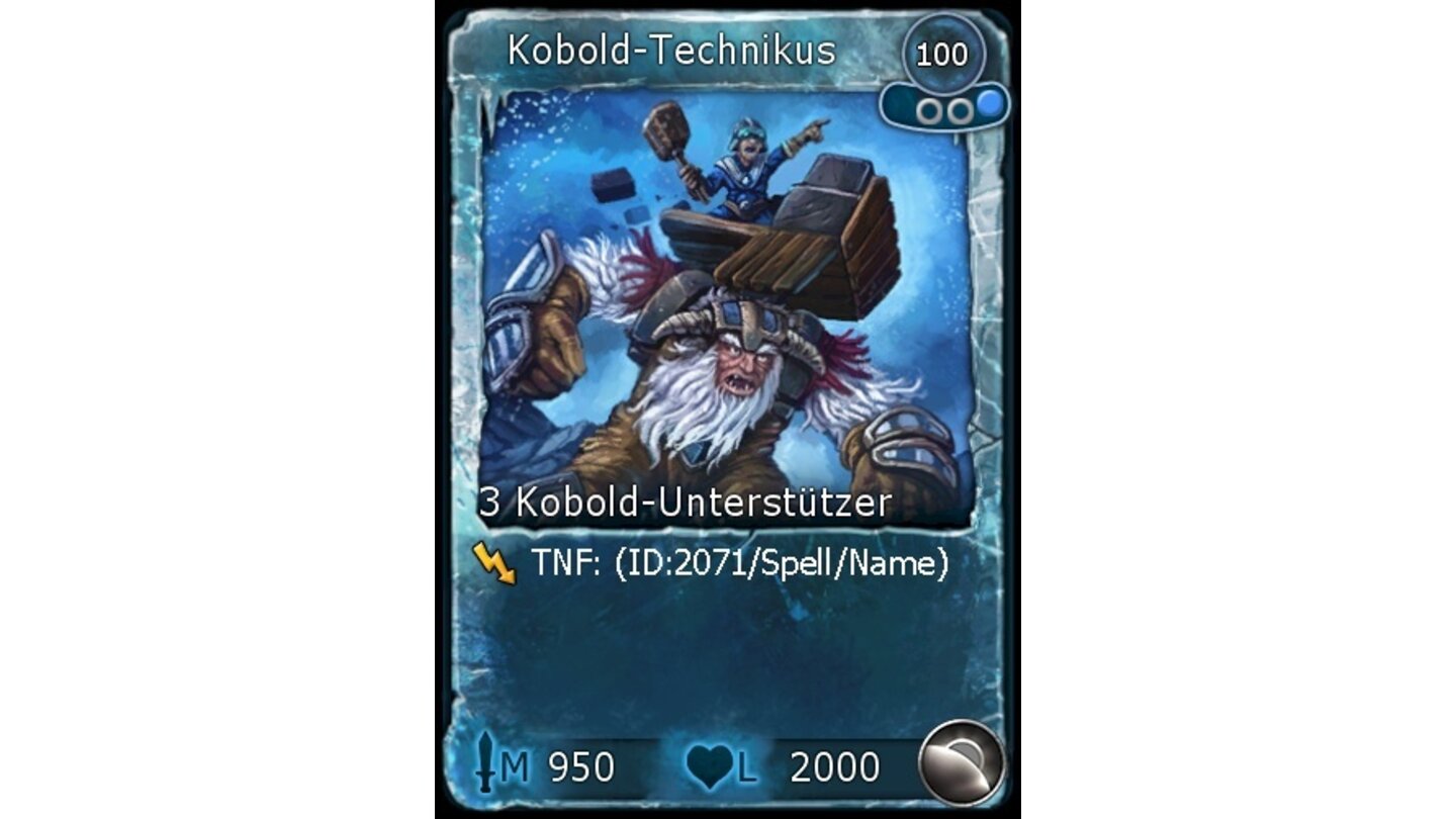 Battleforge - Frost-Deck: Kobold-Technikus