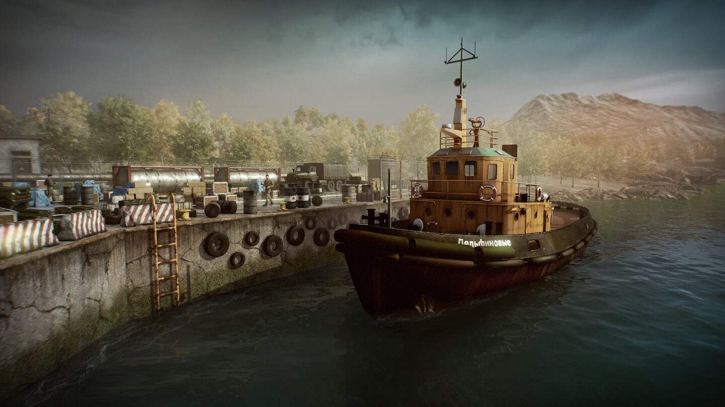 Kursk - Screenshots der verlassenen Militär-Stadt Vidyayevo, die man im Spiel erkunden kann und die der Heimathaven des russischen U-Boots K-141 Kursk war.