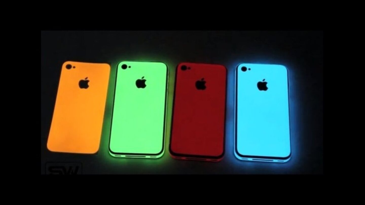 Wer des Nachts sein iPhone sucht, dem kann mit diesen Aufklebern geholfen werden, die im Dunkeln leuchten, sofern es vorher hell war.