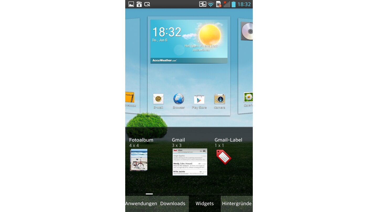 Android auf dem LG Optimus G
