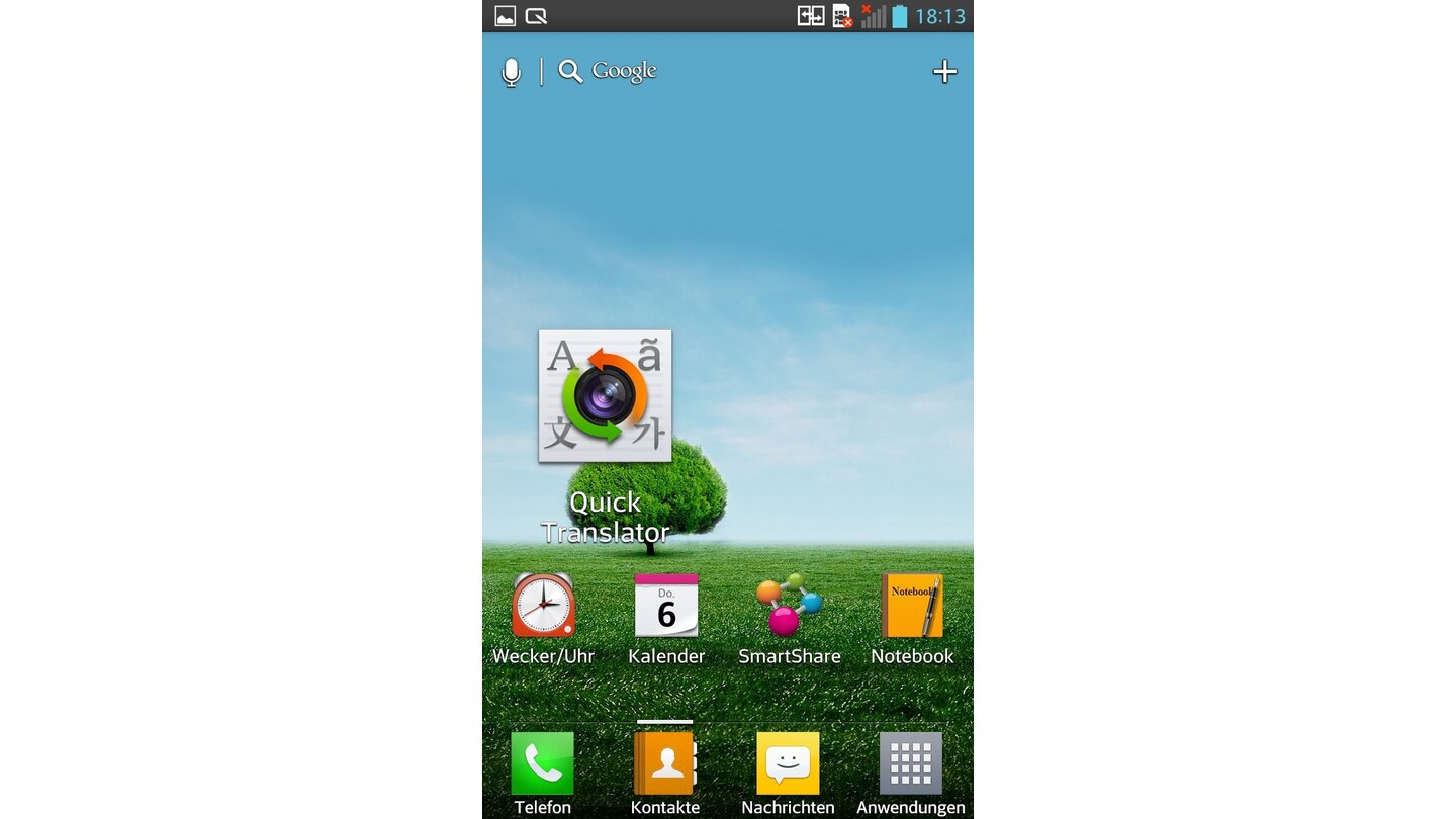 Android auf dem LG Optimus G