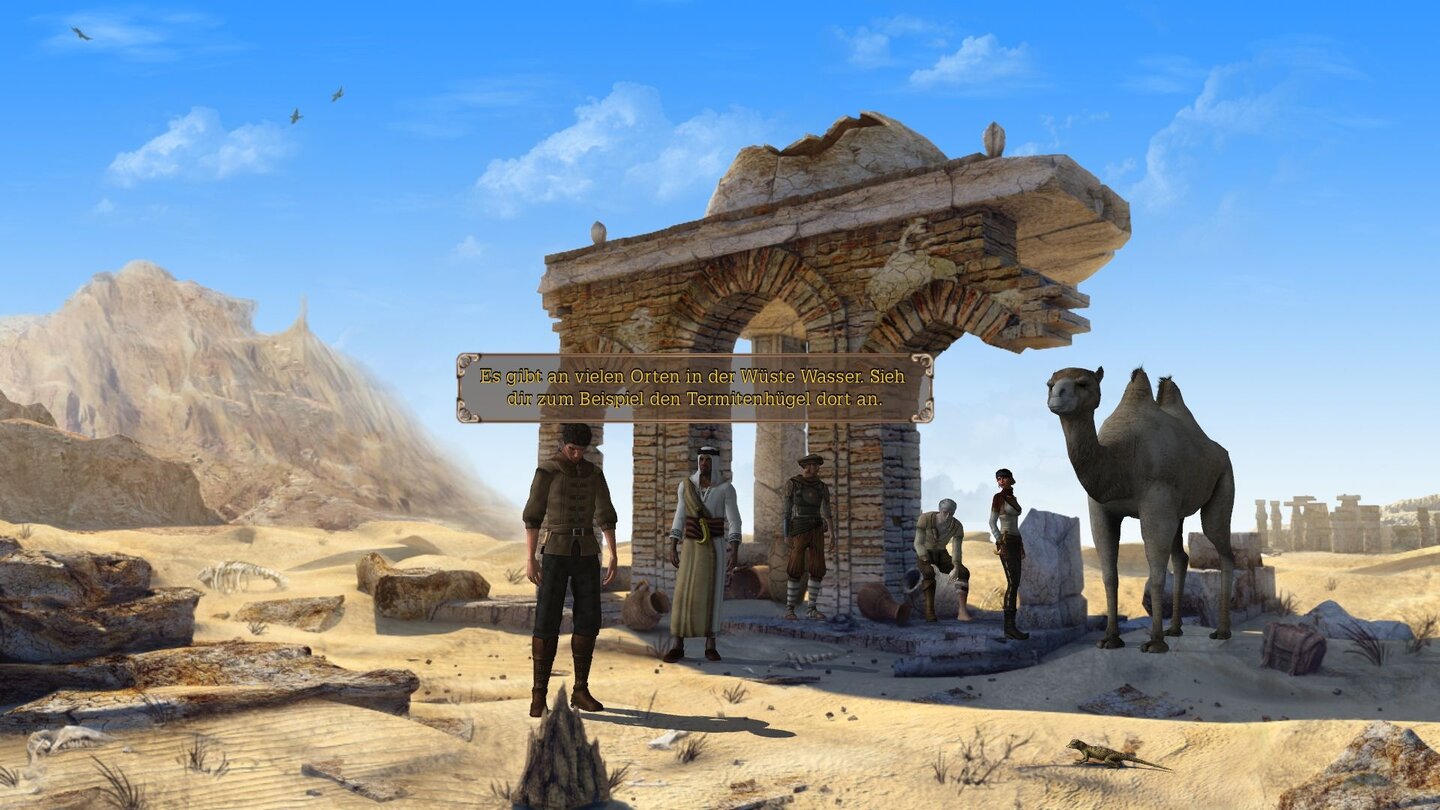 Lost Chronicles of ZerzuraAn einer Wasserstation in der Wüste macht unsere Karawane einen Zwischenstopp.