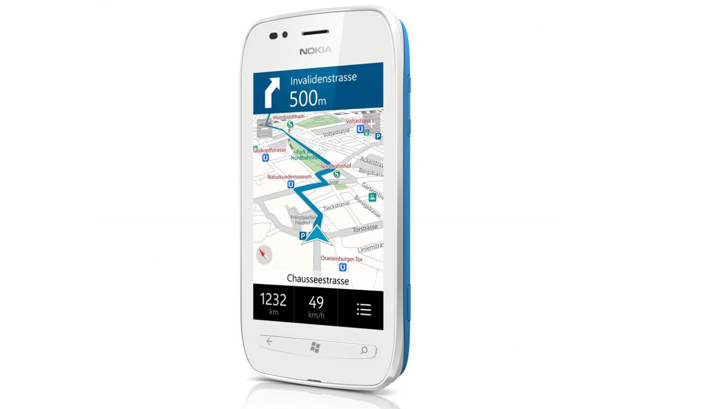 Die Map-Anwendung im Nokia Lumia 710