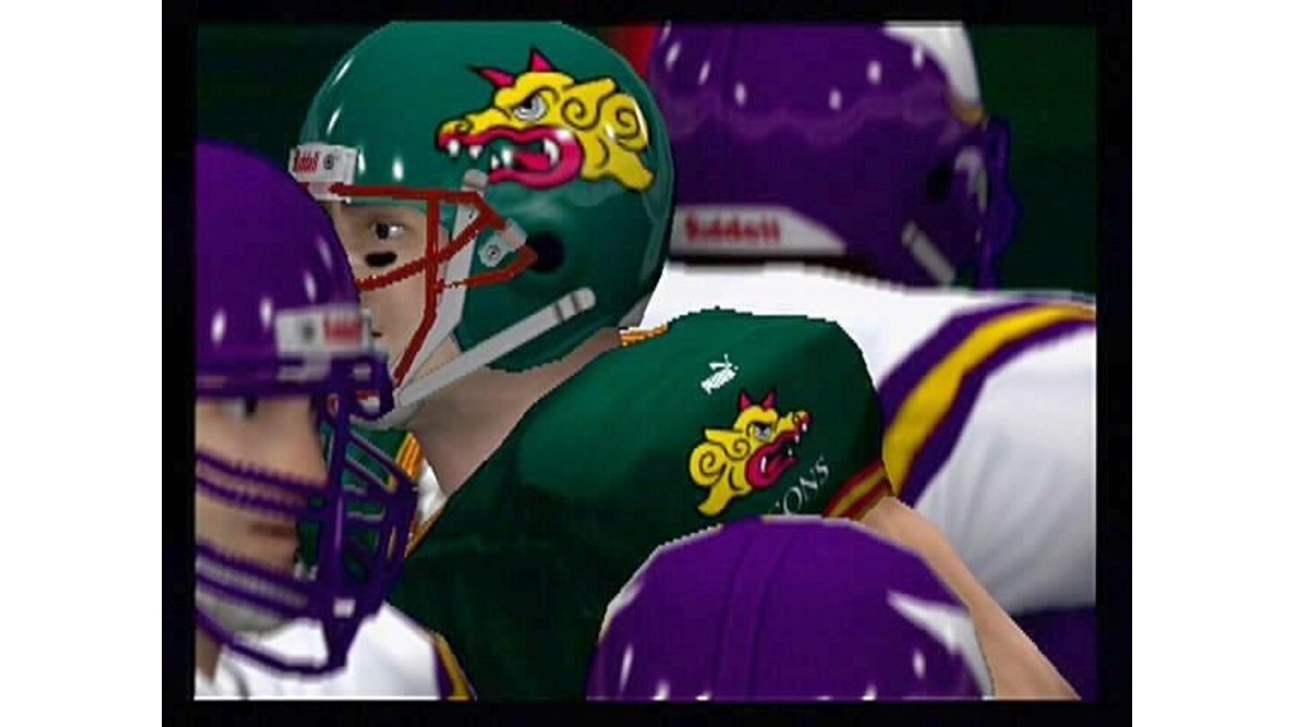 Not the football they're used to. Madden 2000 includes a few international teams, like this team from Spain.