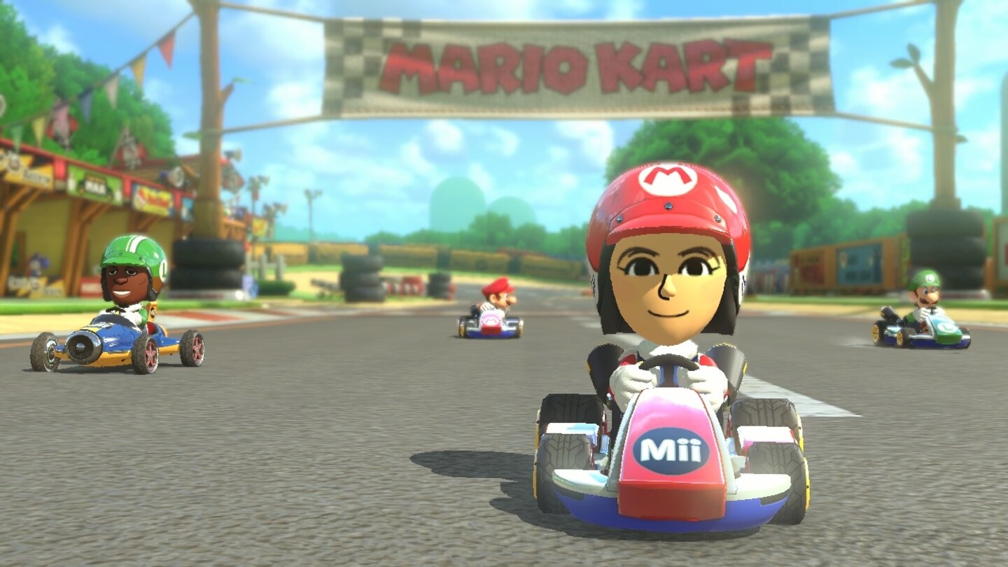 Mario Kart 8Screenshots von den Amiibo-Outfits