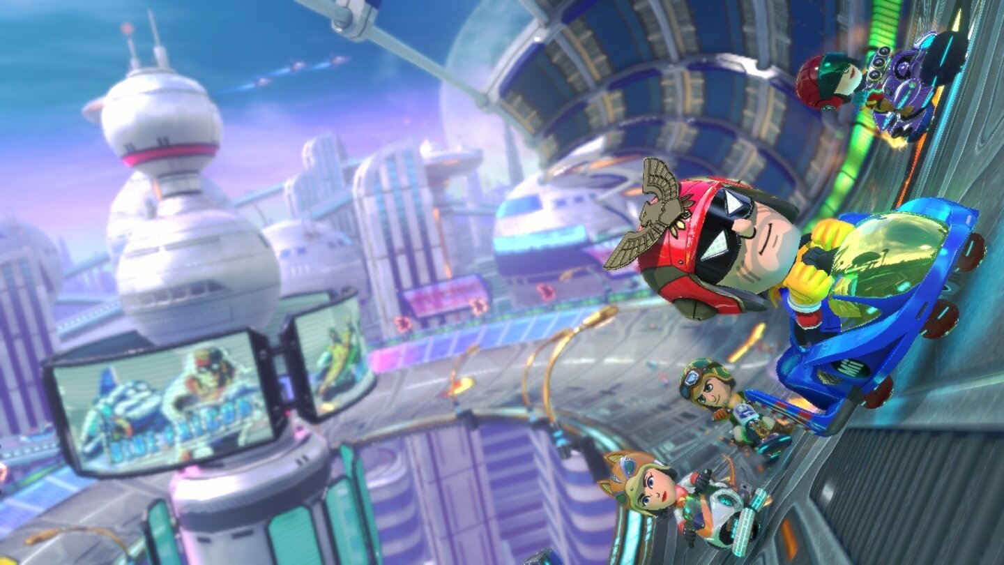 Mario Kart 8Screenshots von den Amiibo-Outfits