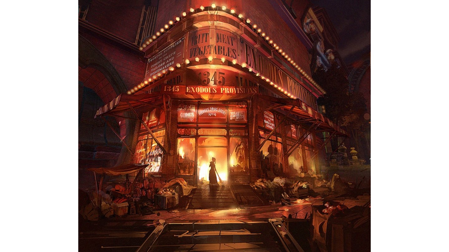 BioShock Infinite»Market Fire, Columbia (Shop Sweeper)« von Ben Lo