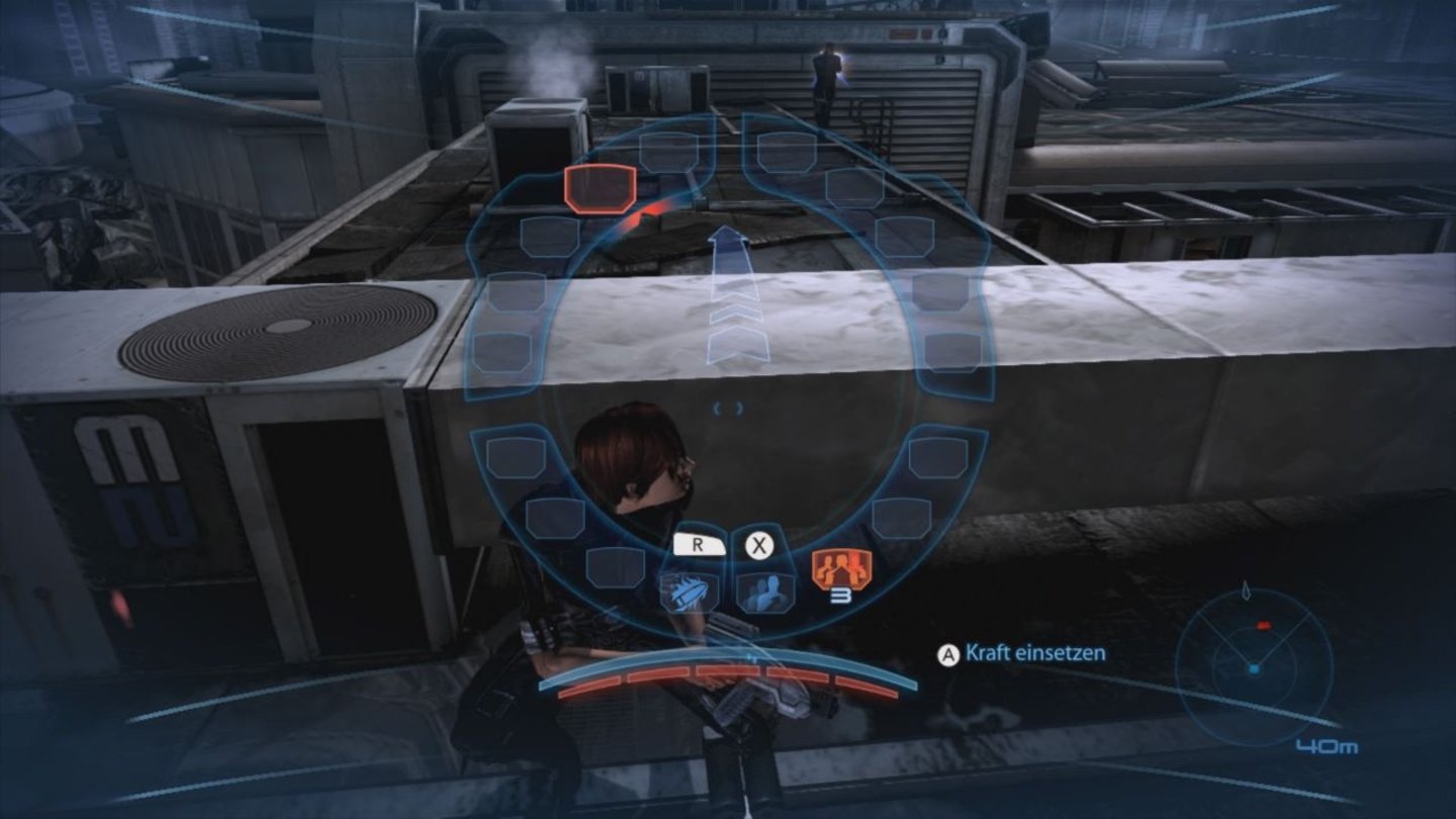 Mass Effect 3: Special EditionAuch wenn wir die wichtigsten Kommandos auf den Touchscreen legen können, bleibt uns das klassische Ringmenü trotzdem erhalten.