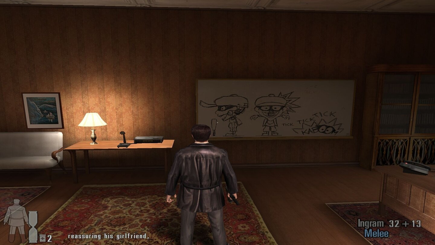 Max Payne 2…entdecken wir Gekritzel an den Wänden…