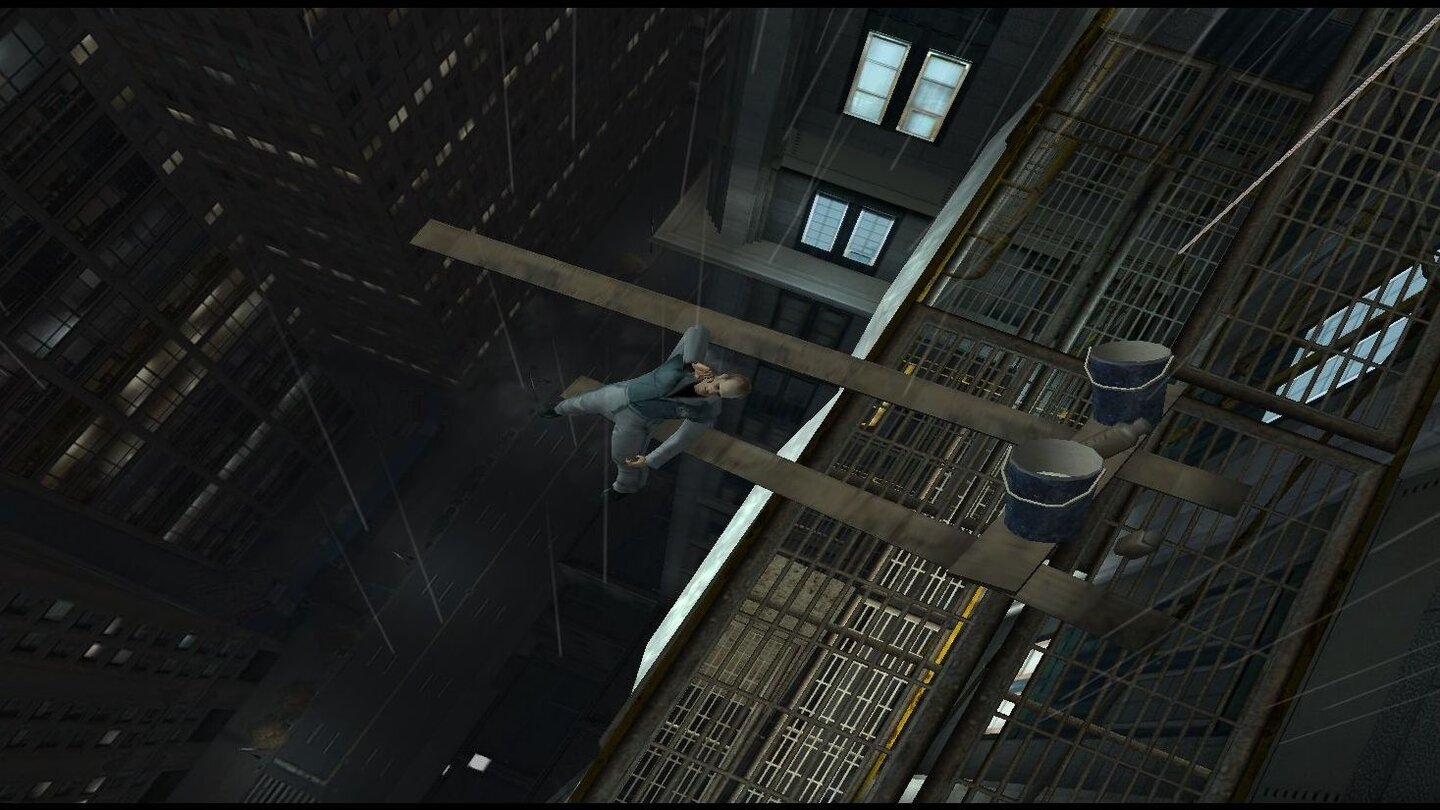 Max Payne 2…bleibt Max Payne 2 auch nicht von Klonen verschont. Diesen Gegner kennen wir etwa schon vom letzten Bild. Sei’s drum: Eine große Stärke des Action-Titels sind die vielen…