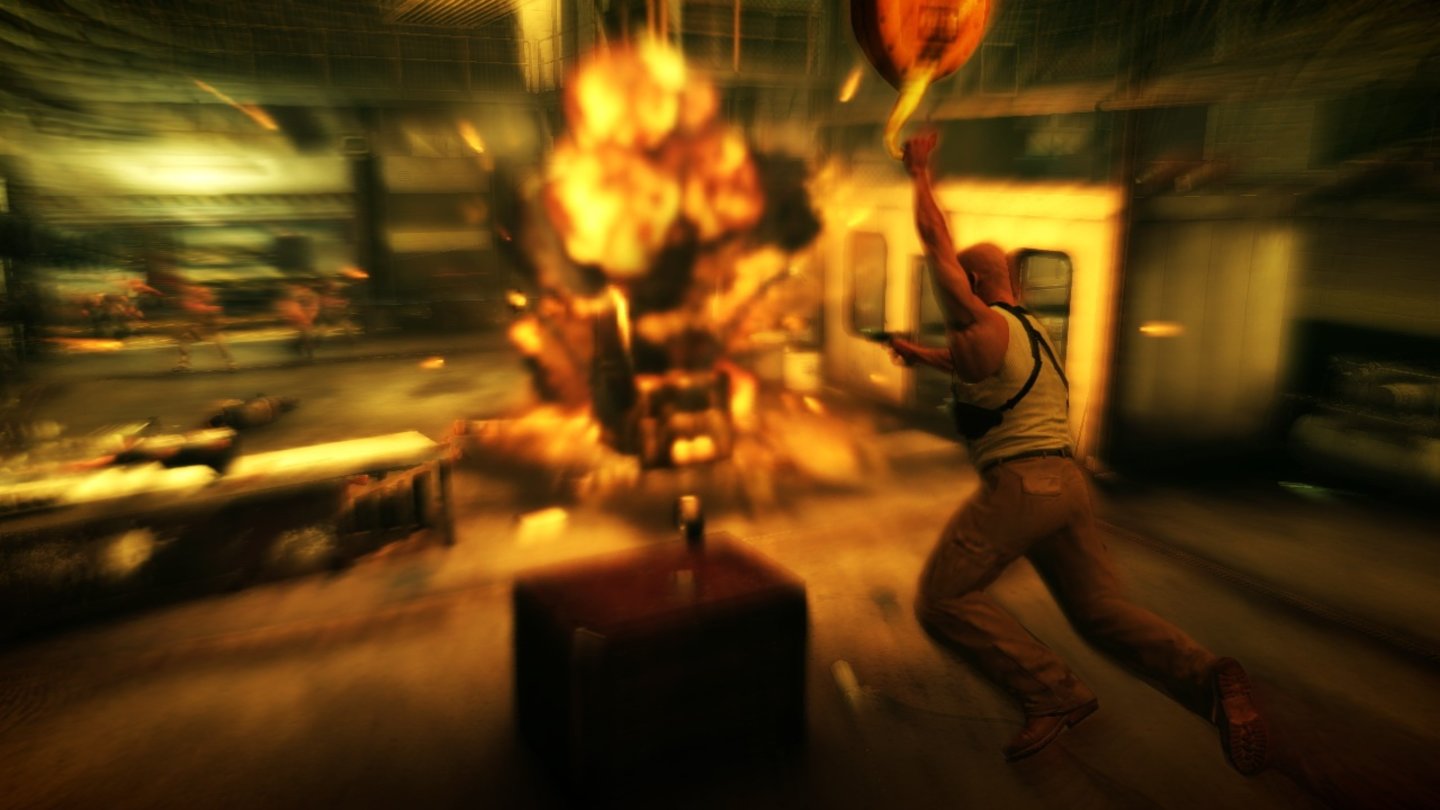 Max Payne 3Hier und da legt Rockstar gewöhnungsbedürftige Bildeffekte über das Spiel. Hoffentlich kann man die auch ausstellen.