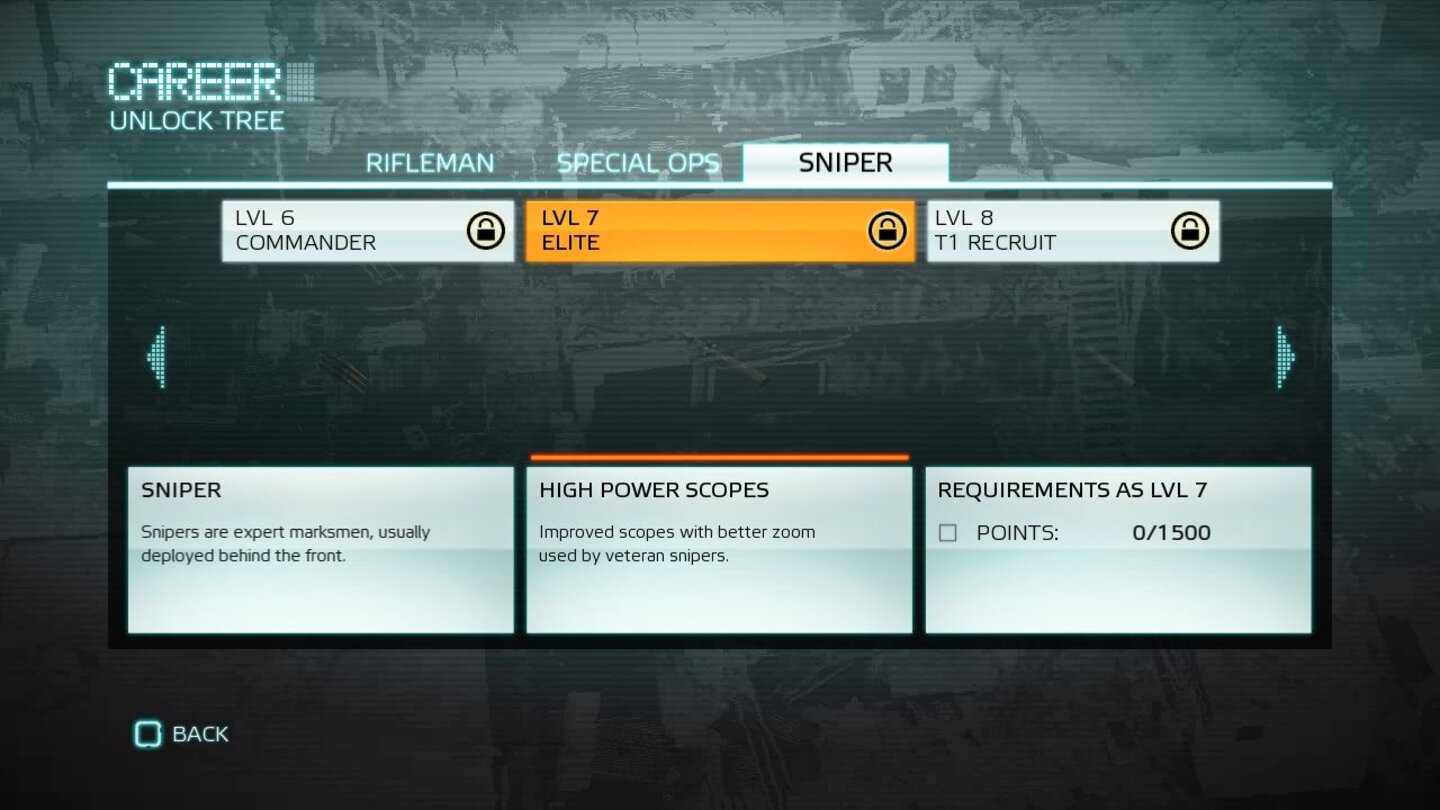 Medal of Honor: Klassen-Upgrades - Sniper Level 7