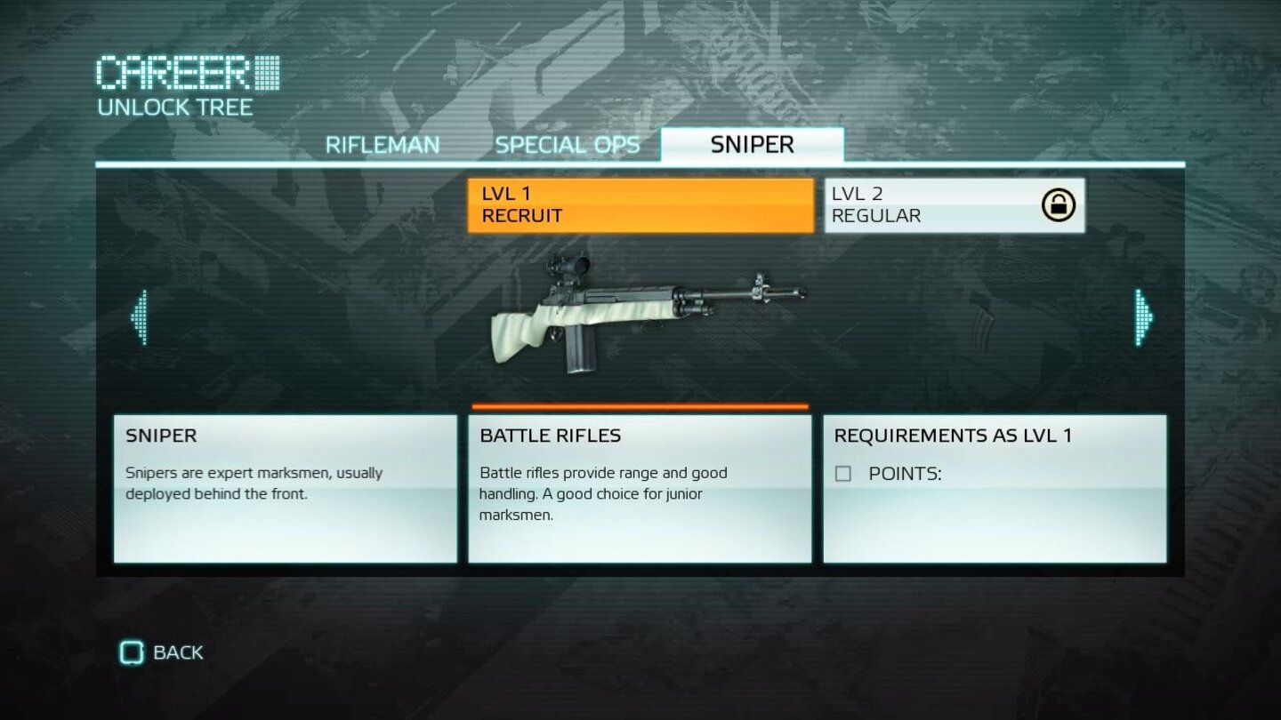 Medal of Honor: Klassen-Upgrades - Sniper Level 1