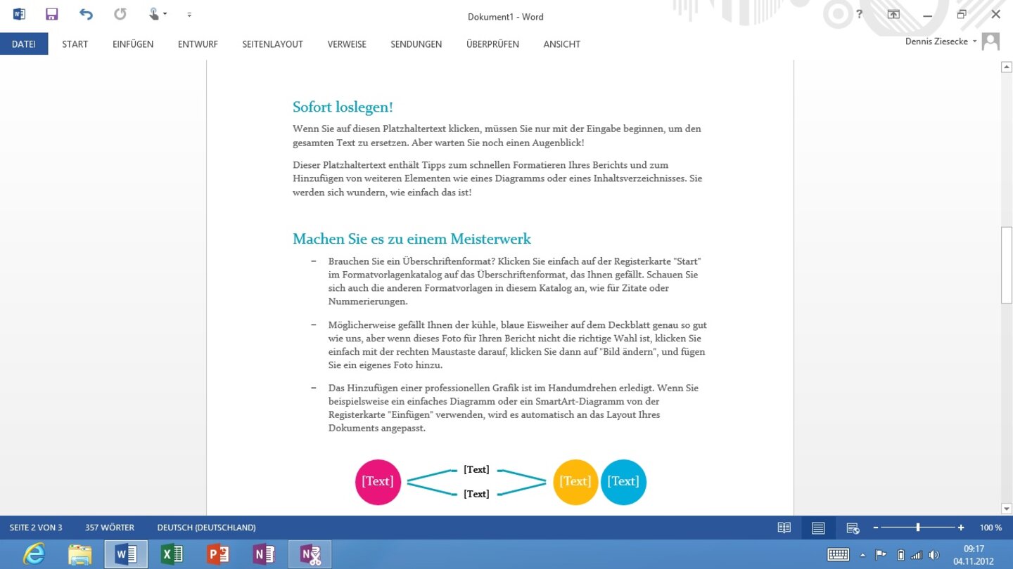 Microsoft Office 2013 für Windows 8 RT