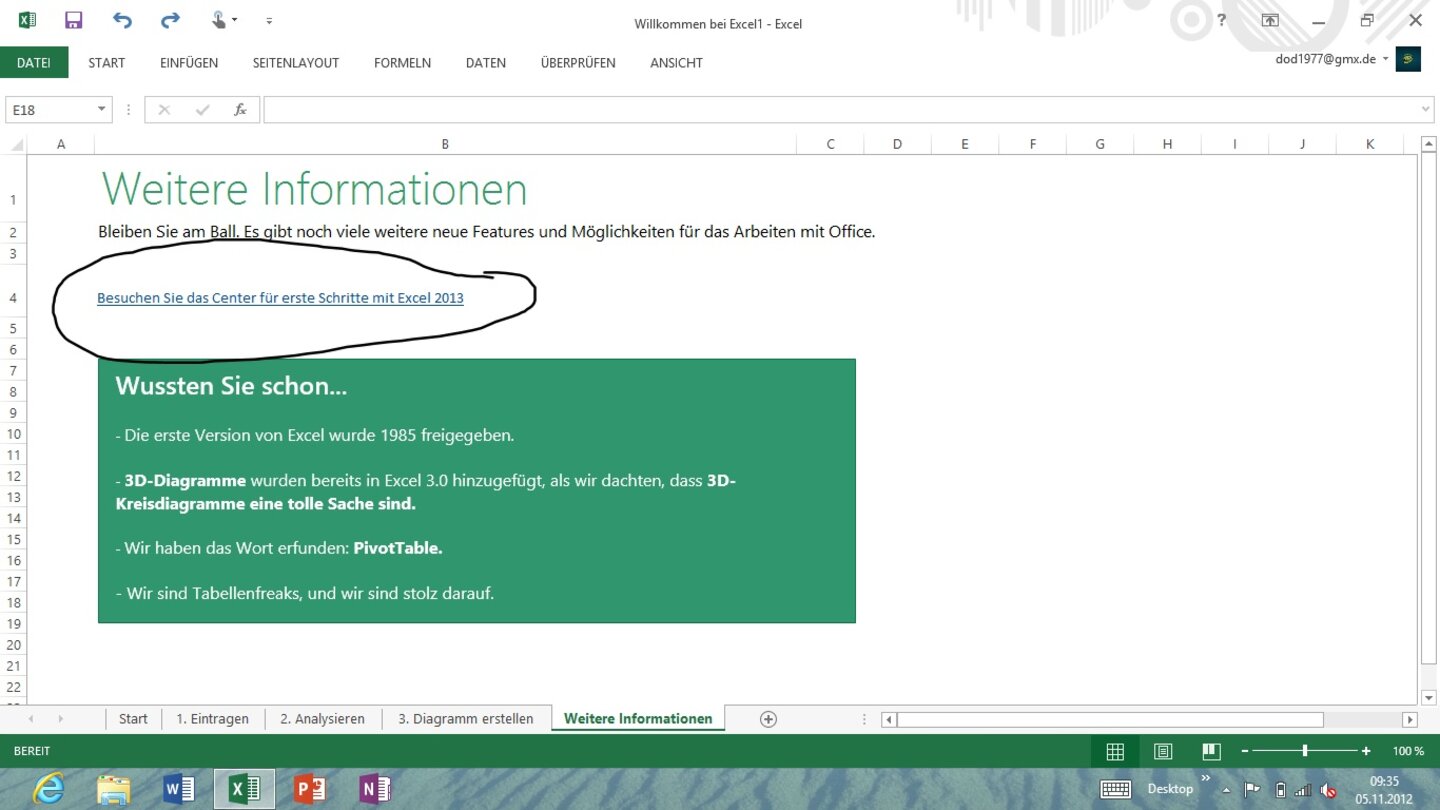 Microsoft Office 2013 für Windows 8 RT