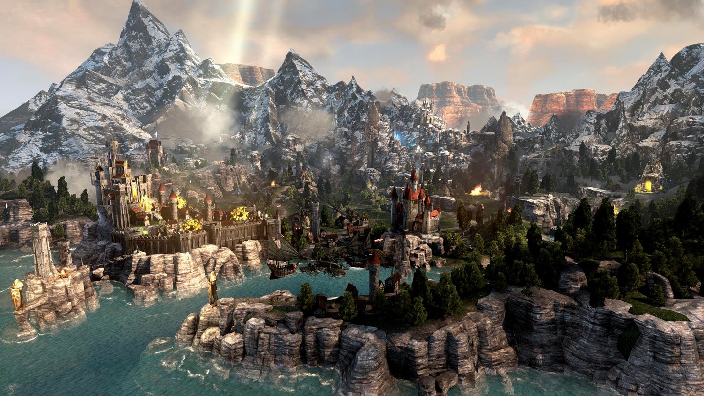 Might & Magic: Heroes 7Dank der Unreal Engine 3 sehen die 3D-Umgebungen ziemlich schick aus. Ein Editor wird übrigens mitgeliefert.