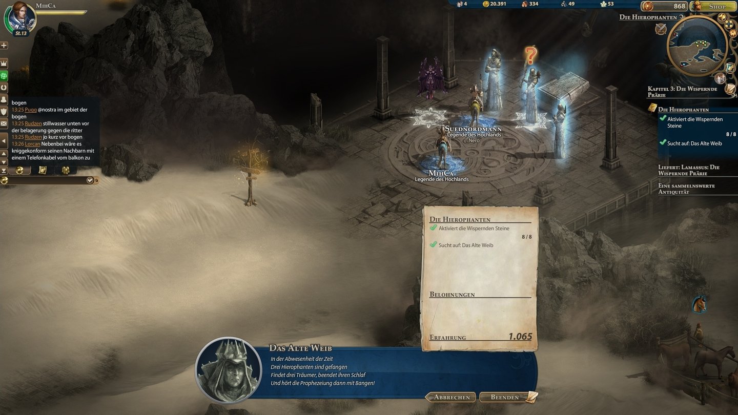 Might & Magic: Heroes OnlineWir treffen einen anderen Spieler mit dem verwirrenden Namen Suednordmann. Quasi das Pendant zum Ostwestfalen.
