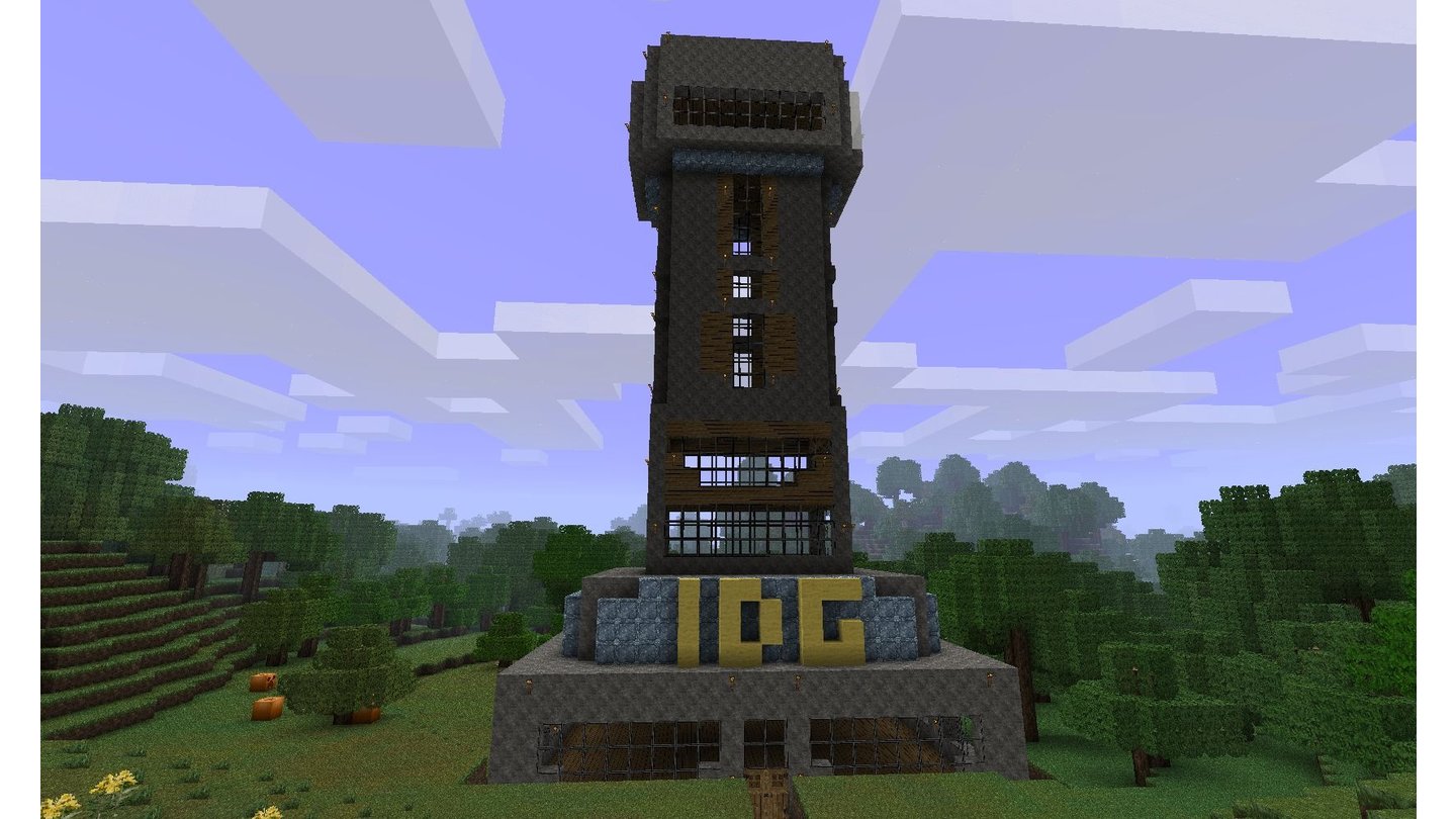 Minecraft - Interaktiv-WettbewerbIm IDG-Tower von Marcel Herrmann besitzt jeder Redakteur ein eigenes Stockwerk. Bei Fragen an die Kollegen heißt es Treppen steigen.