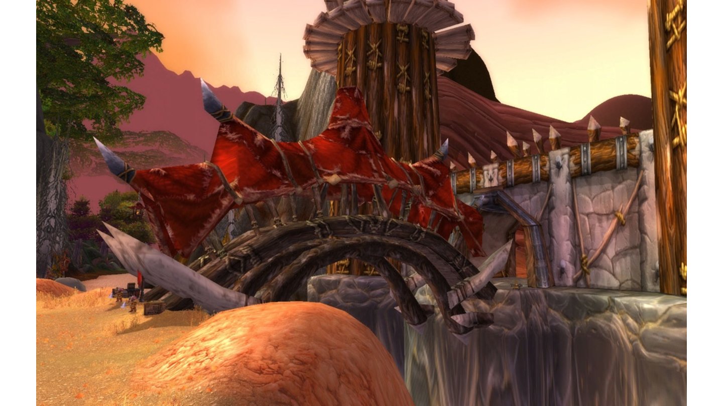 World of Warcraft nachgebautSo sieht Orgrimmars Hintereingang im Original aus.