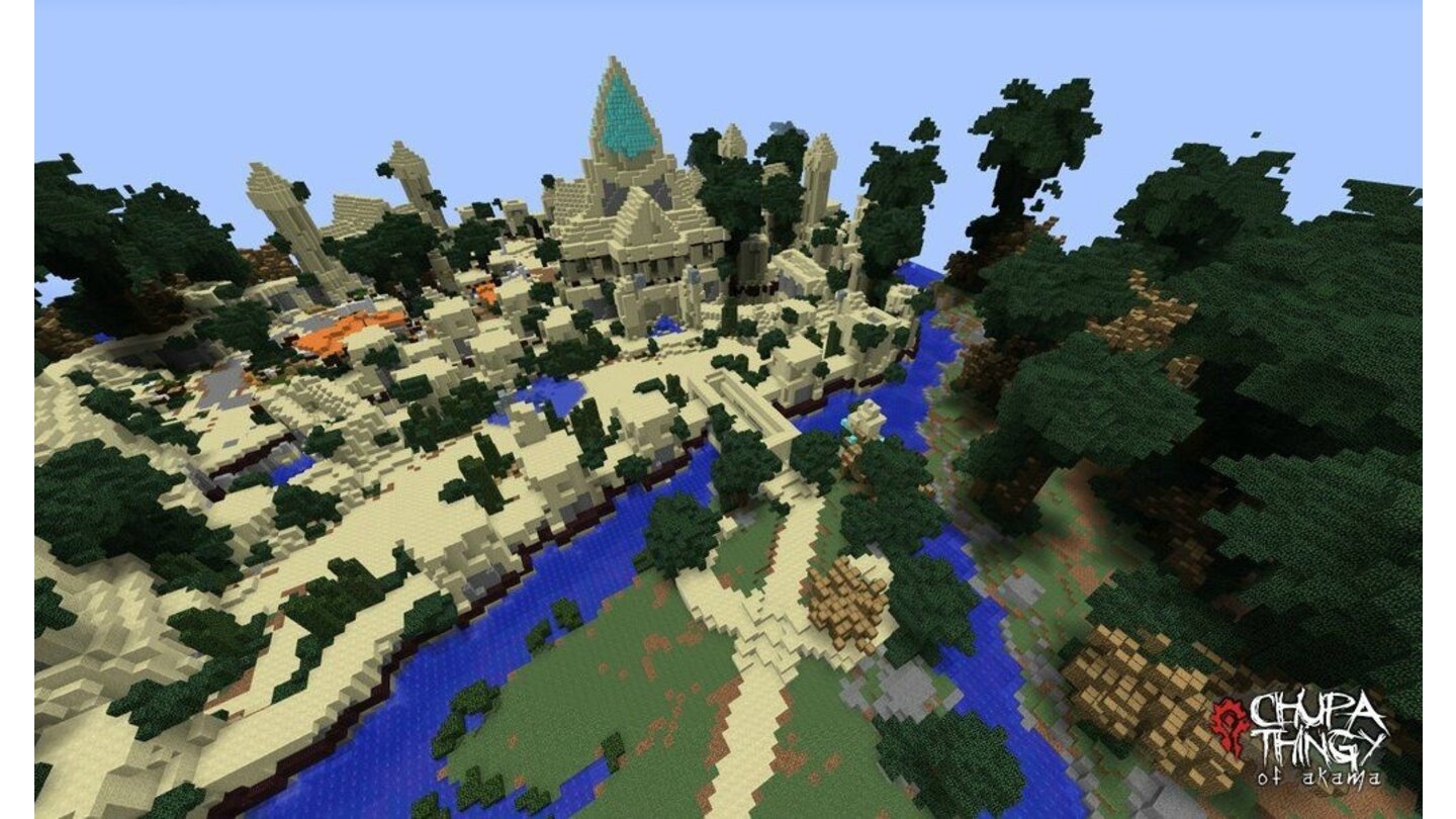 World of Warcraft nachgebautIn diesem Bild zeigt der Modder Ramsey einen Nachbau eines Tol'vir-Stadt.