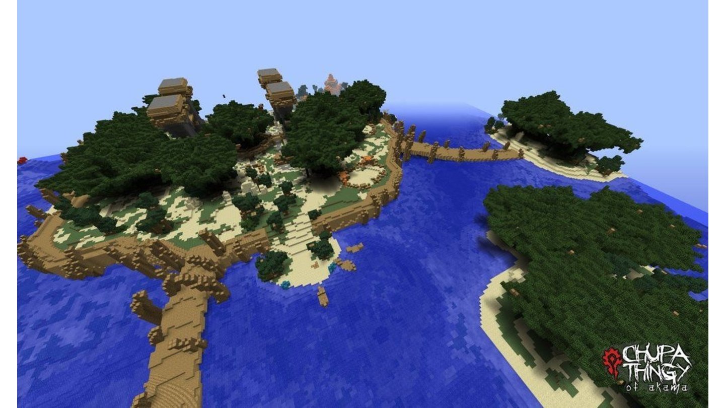 World of Warcraft nachgebautIn diesem Bild zeigt der Modder Ramsey einen Nachbau der Echo-Inseln.