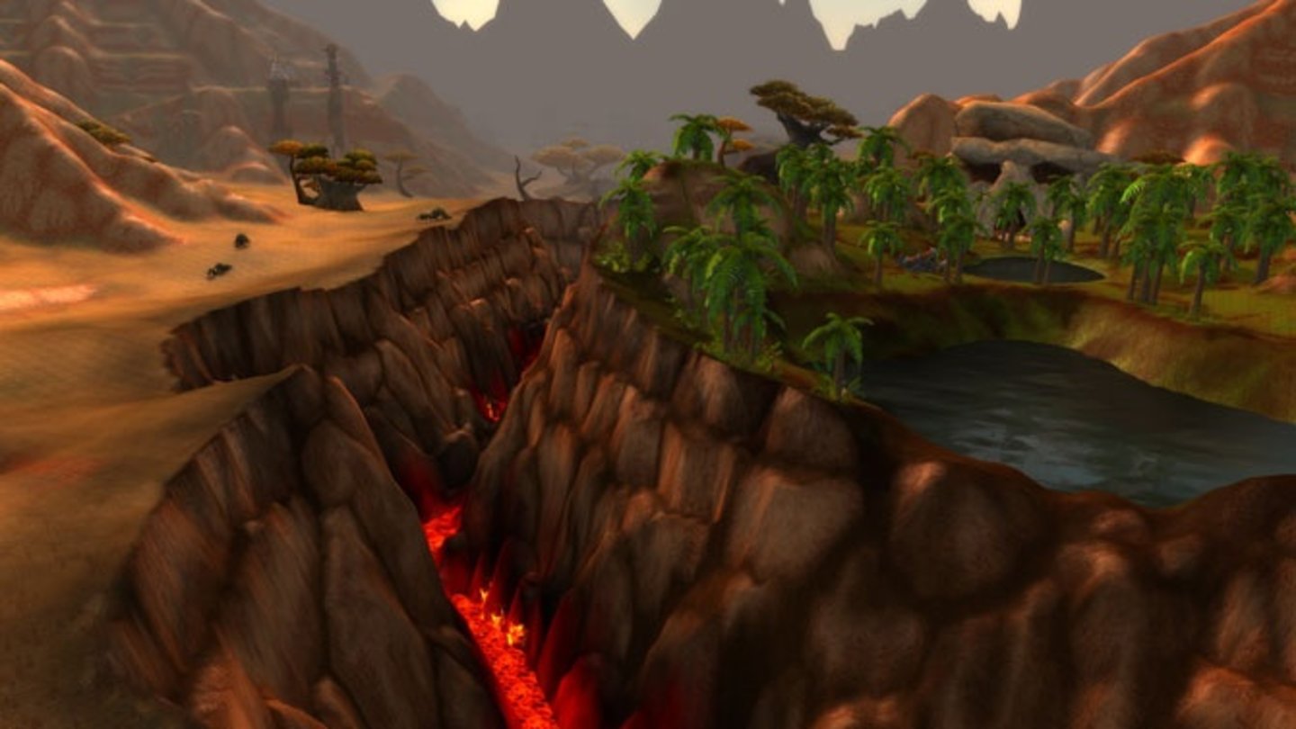 World of Warcraft nachgebautSo sieht das zerstörte Brachland im Original aus.