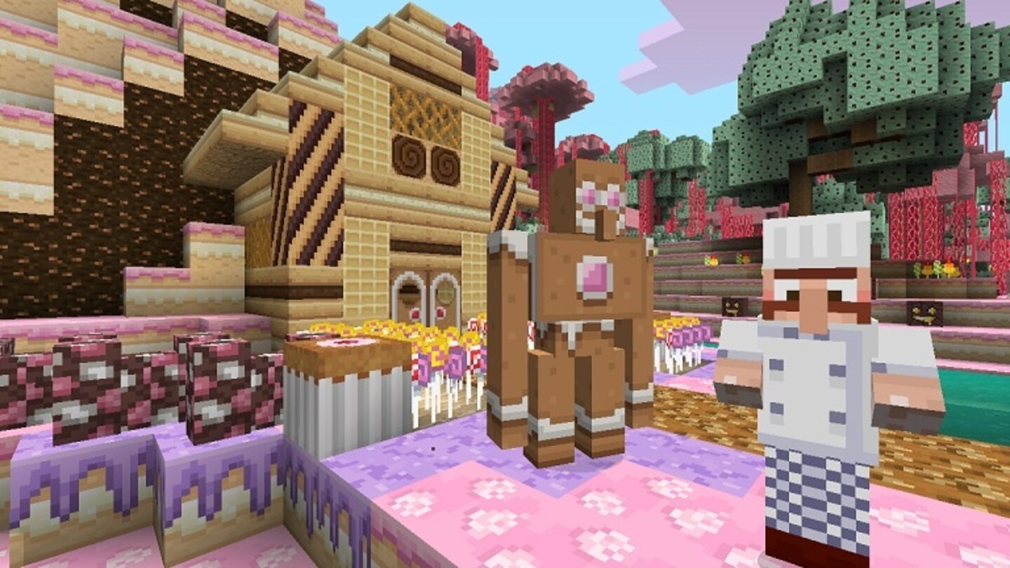 MinecraftScreenshot aus dem DLC »Candy Texture Pack«