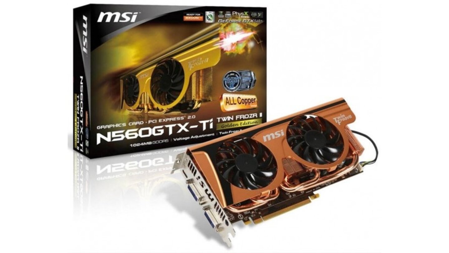 MSI Geforce GTX 560 Ti Twin Frozr II Golden Edition